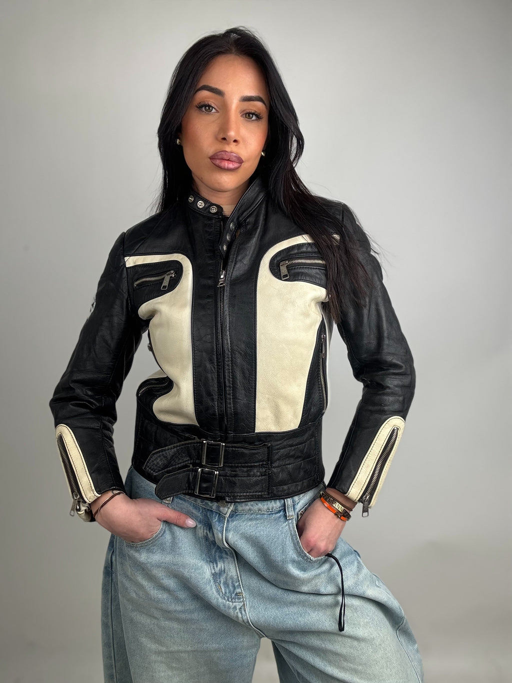 Giacca in pelle N7