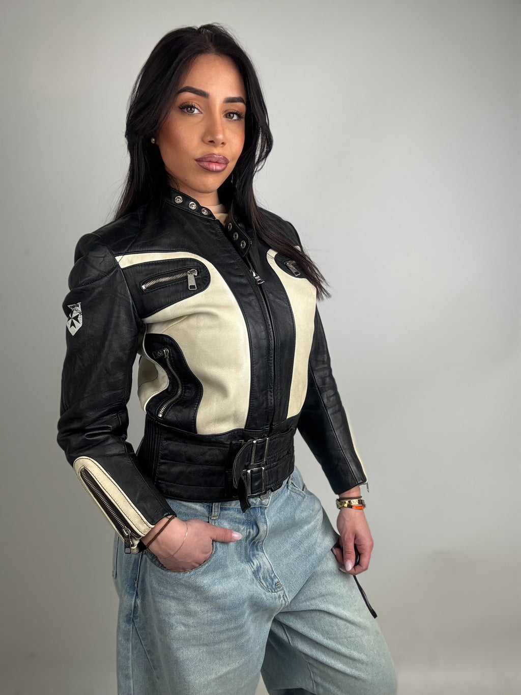 Giacca in pelle N7