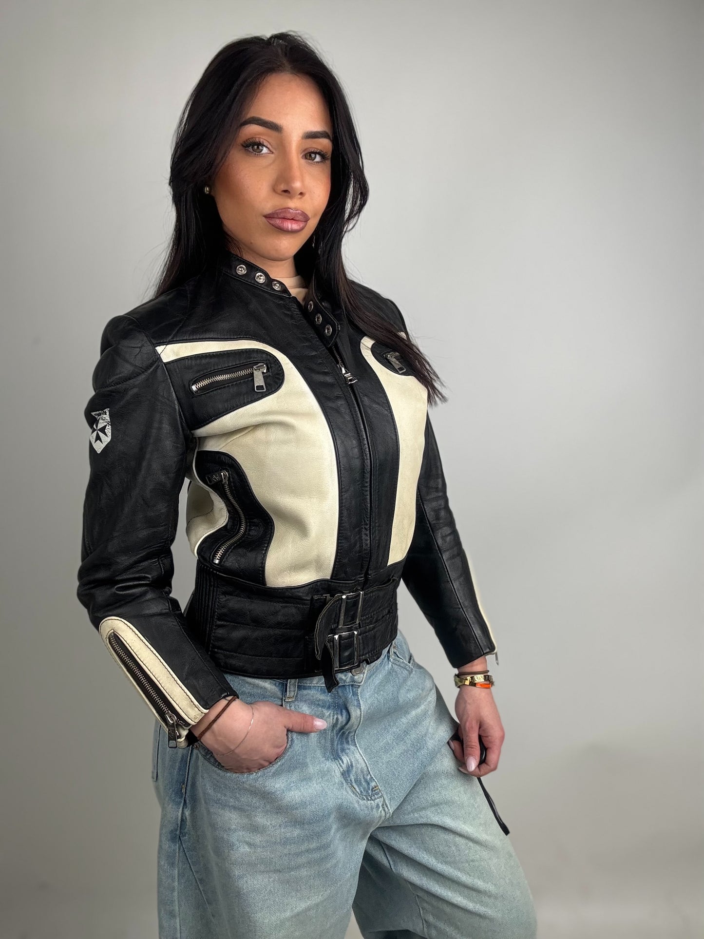 Giacca in pelle N7