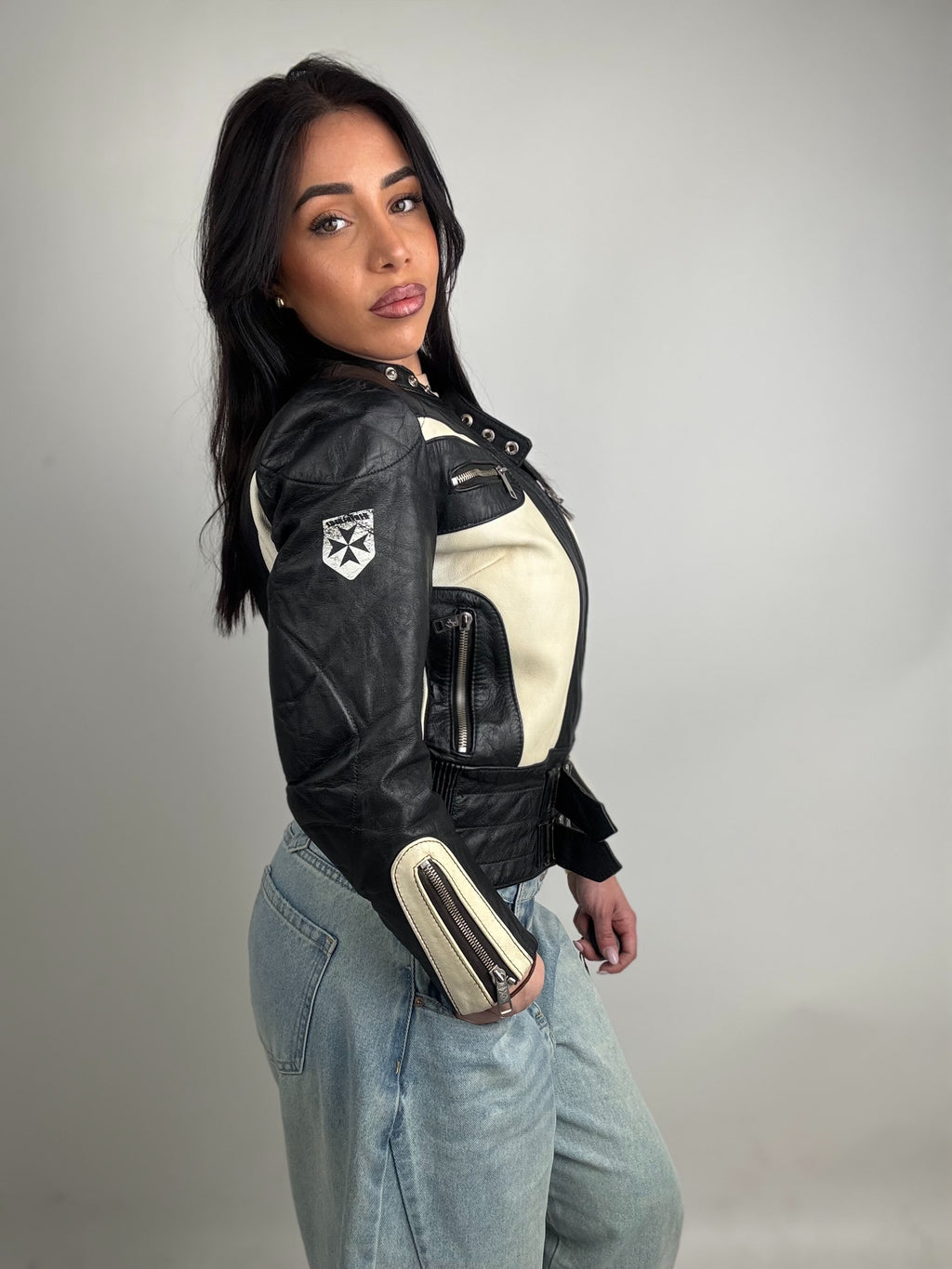 Giacca in pelle N7