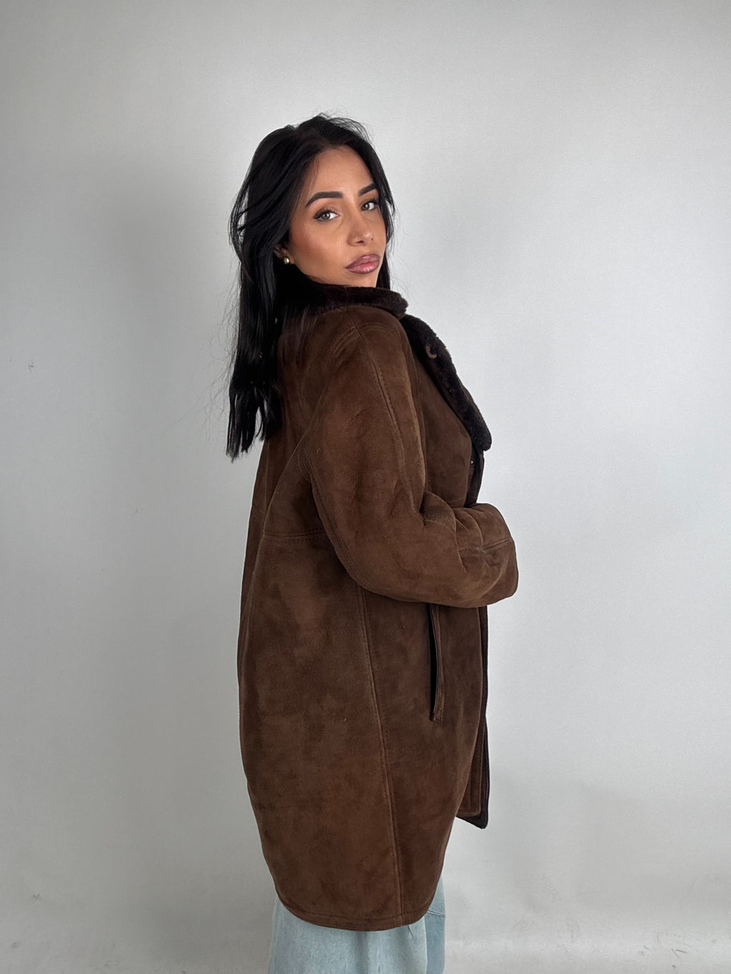 Shearling coat N214