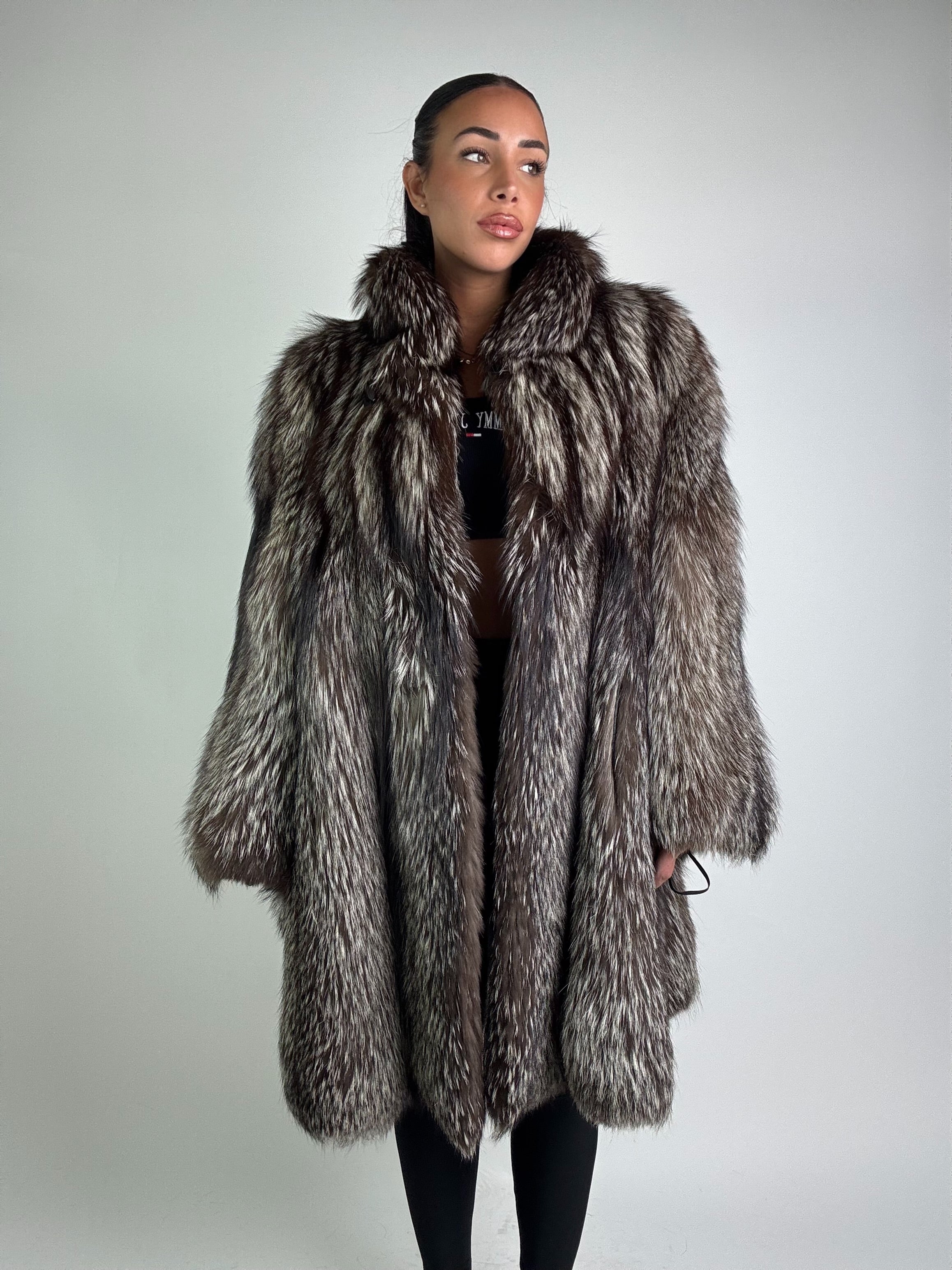 Giacca in volpe argentata N921