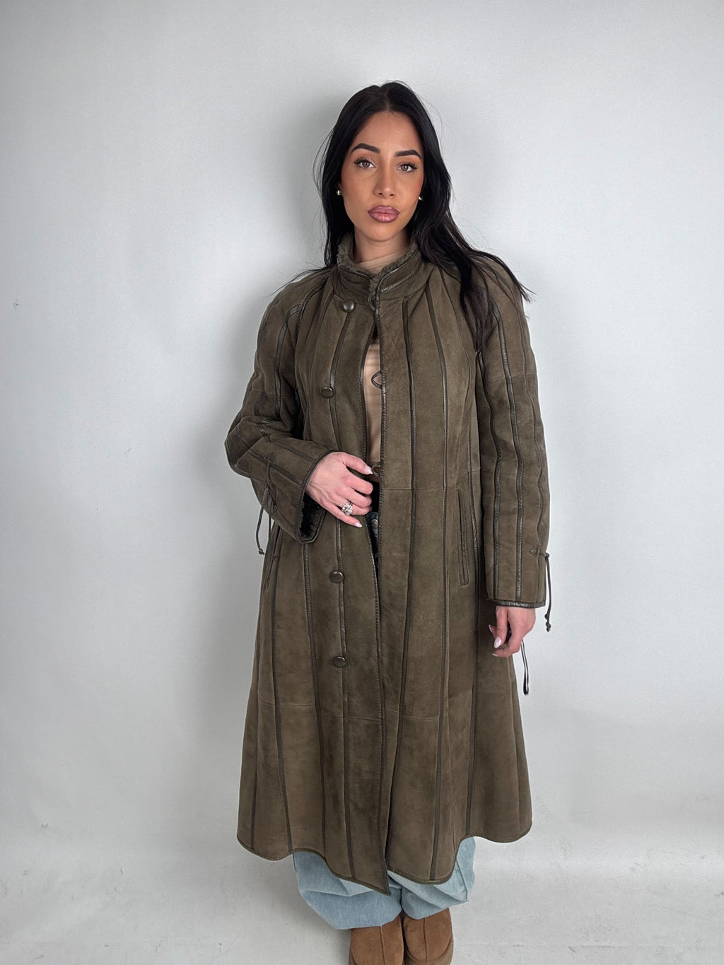 Shearling coat N215