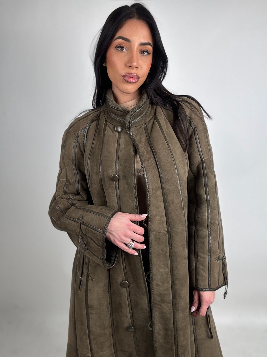 Shearling coat N215