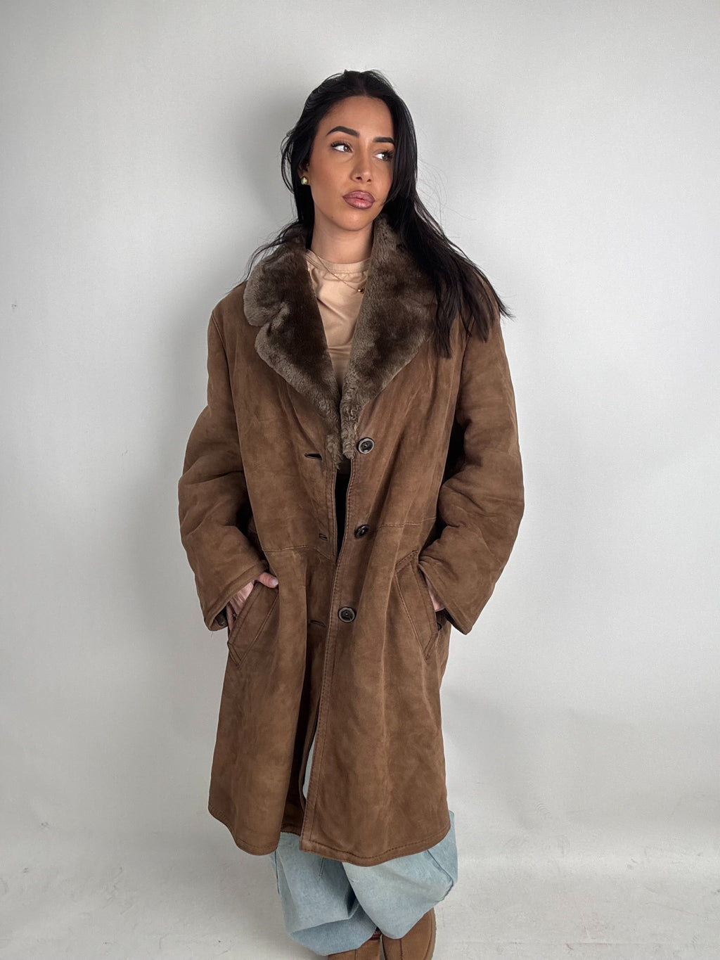 Shearling coat N216