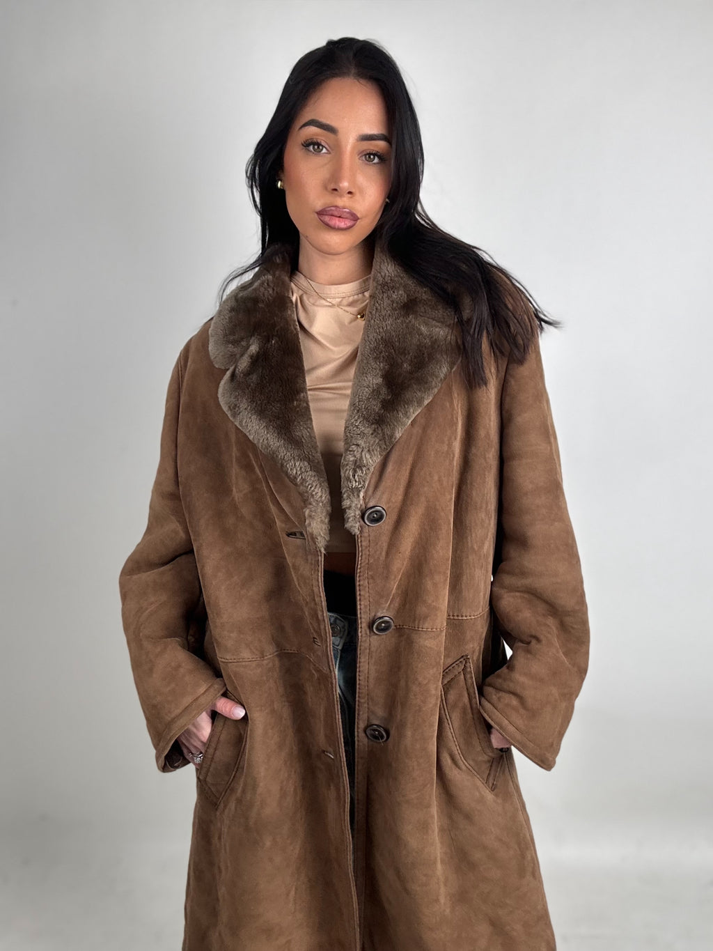 Shearling coat N216