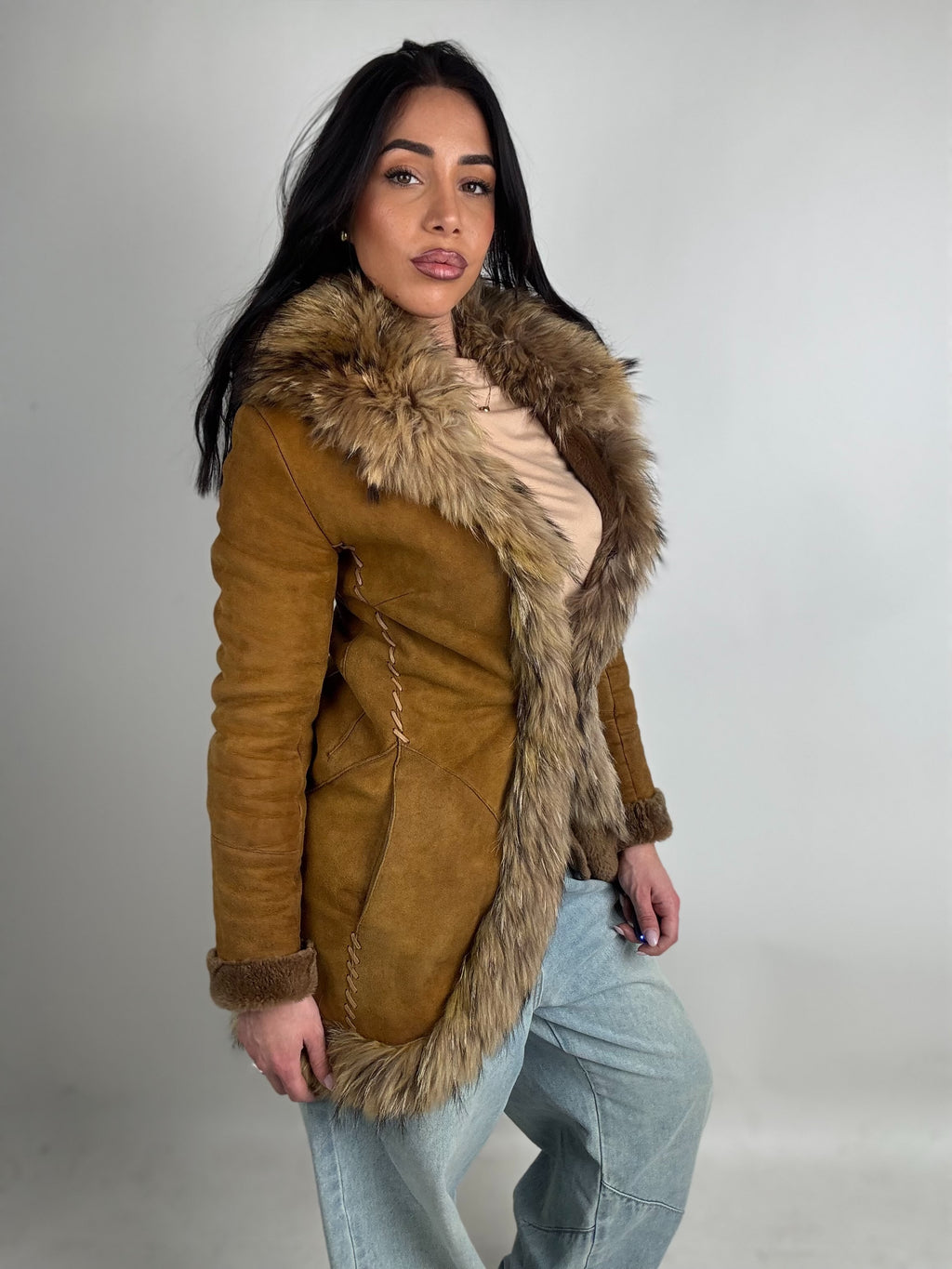 Shearling coat N217