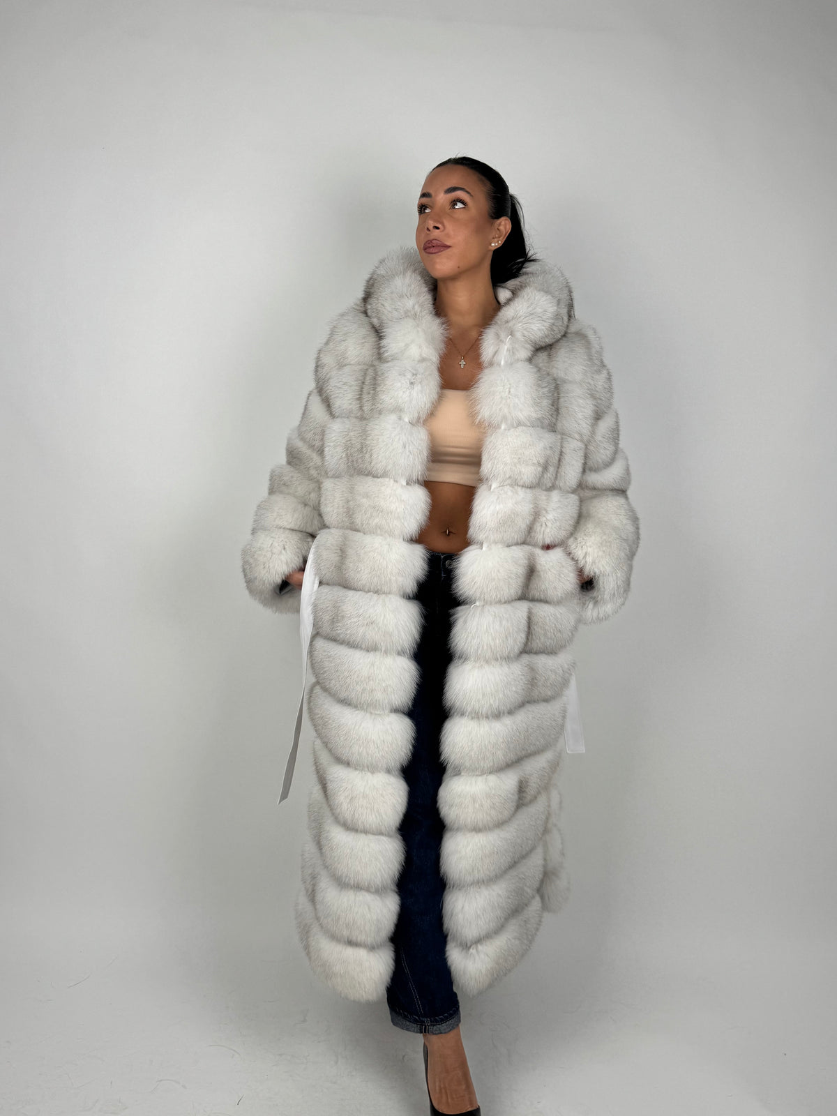 Cappotto in volpe della groenlandia N762