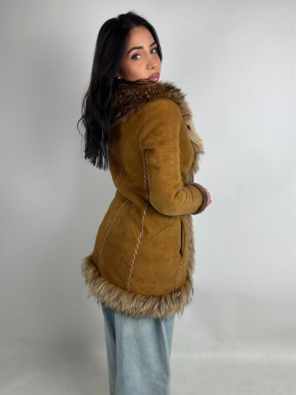 Shearling coat N217