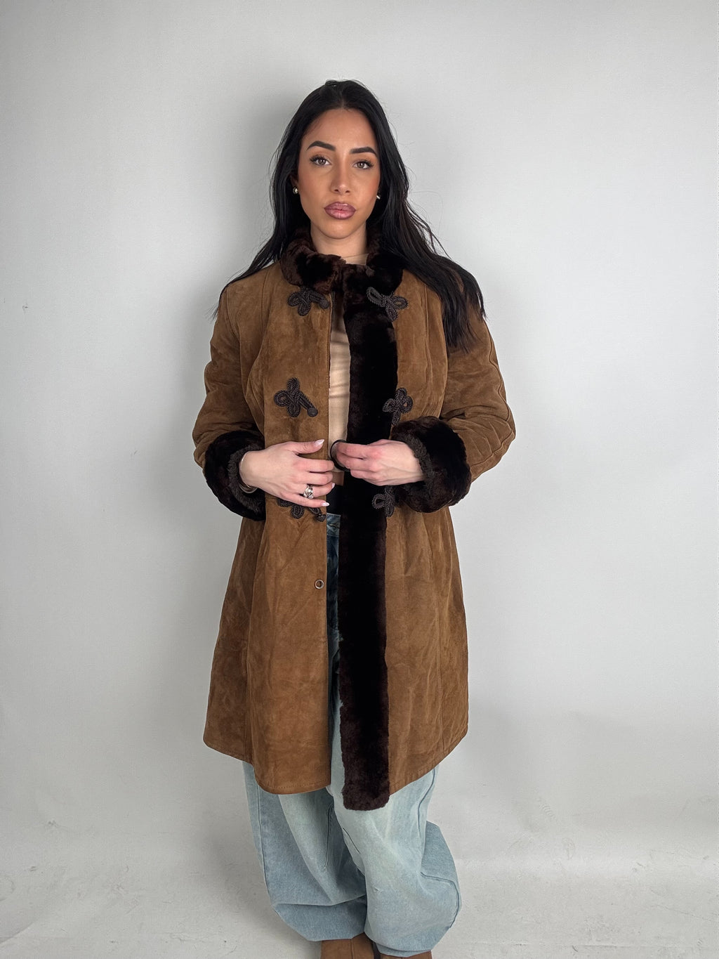 Shearling coat N218