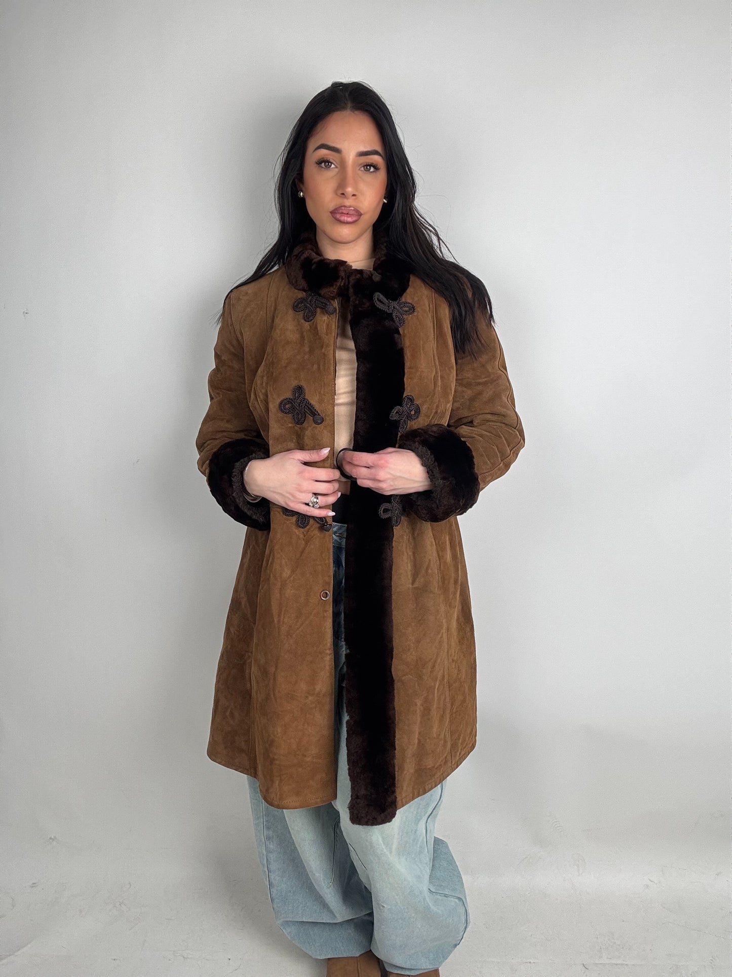 Shearling coat N218