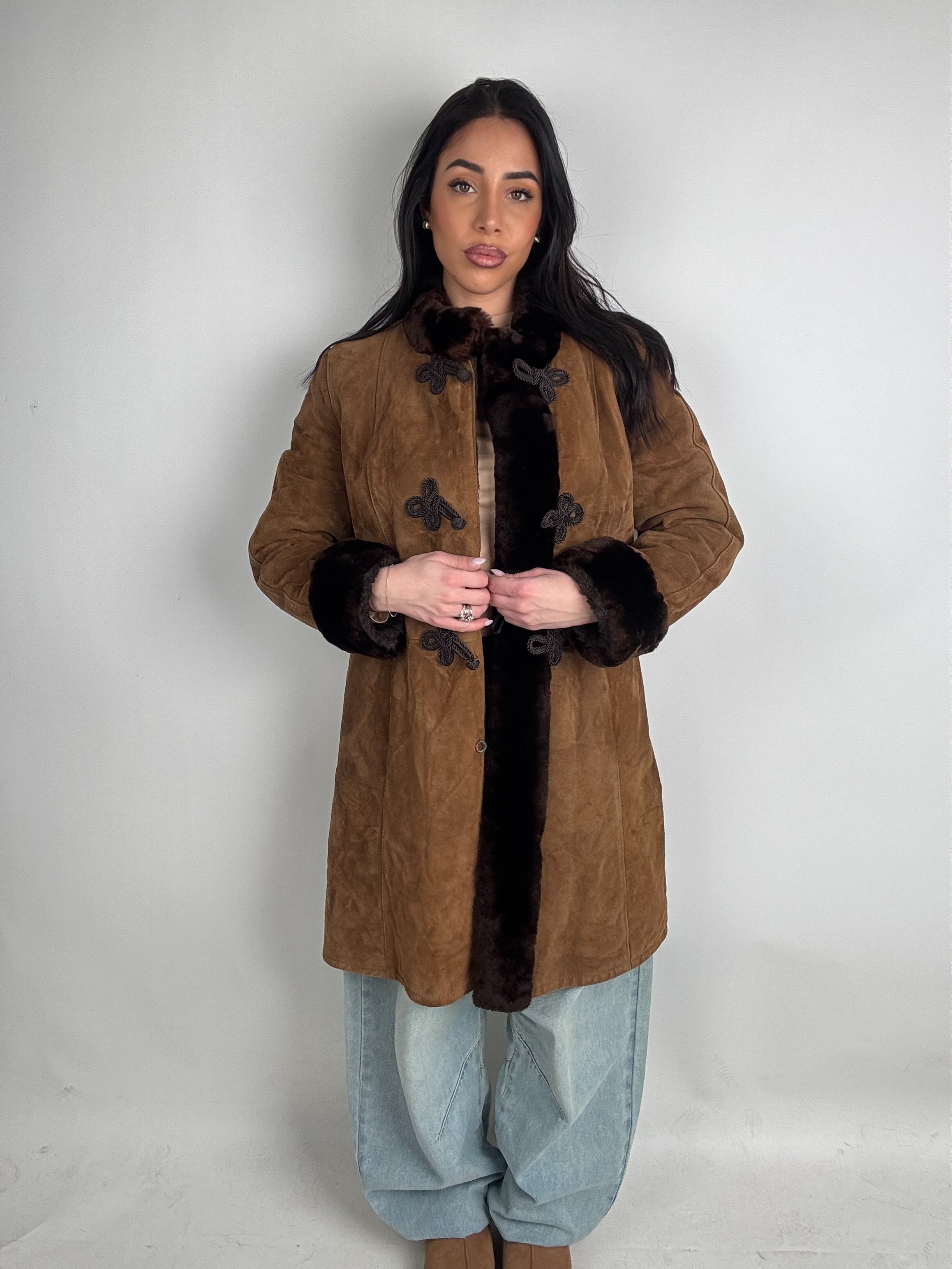 Shearling coat N218