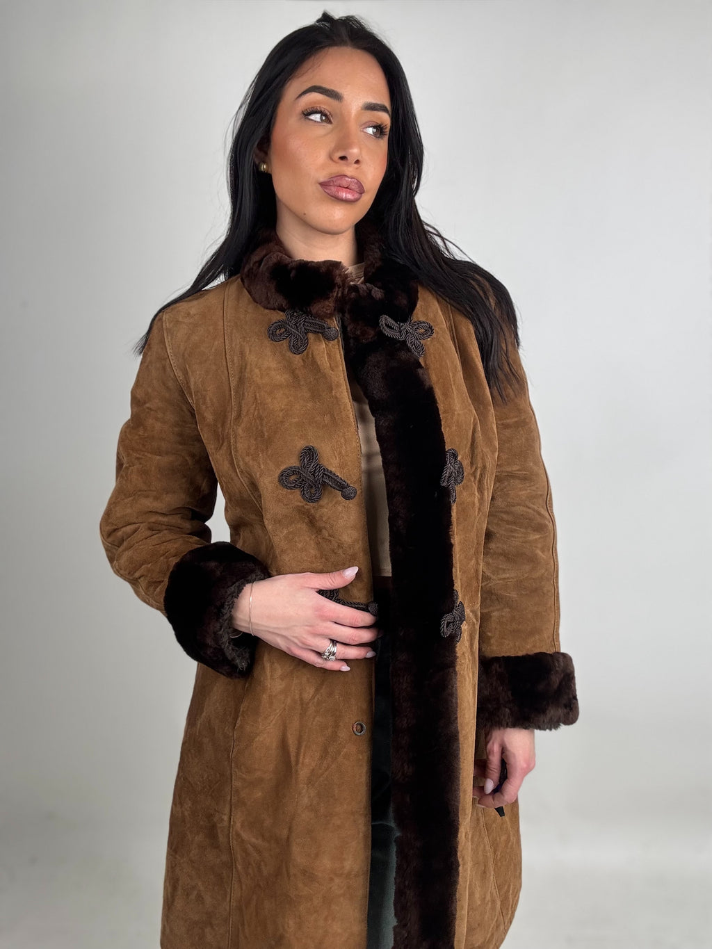 Shearling coat N218
