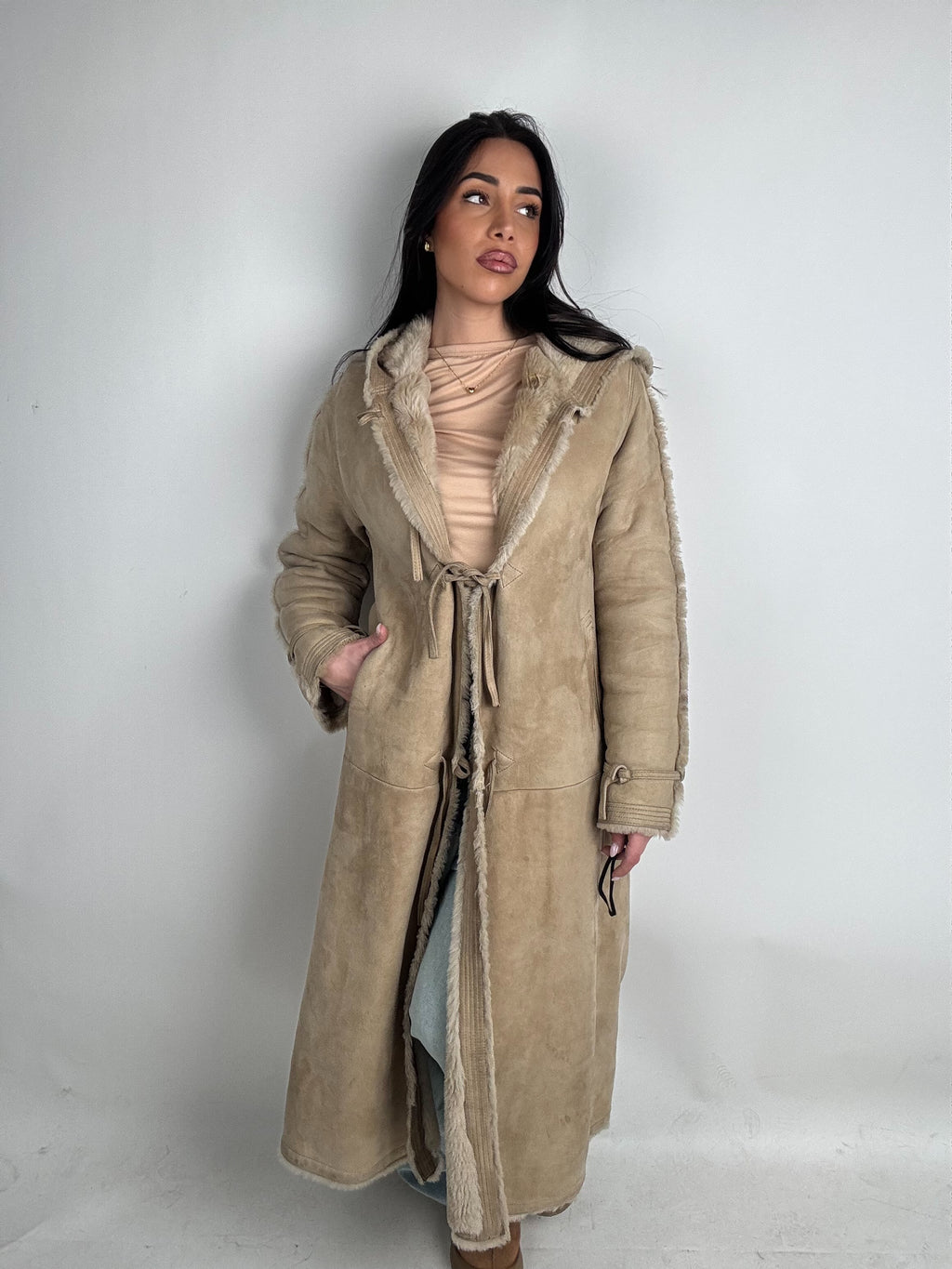 Shearling coat N219
