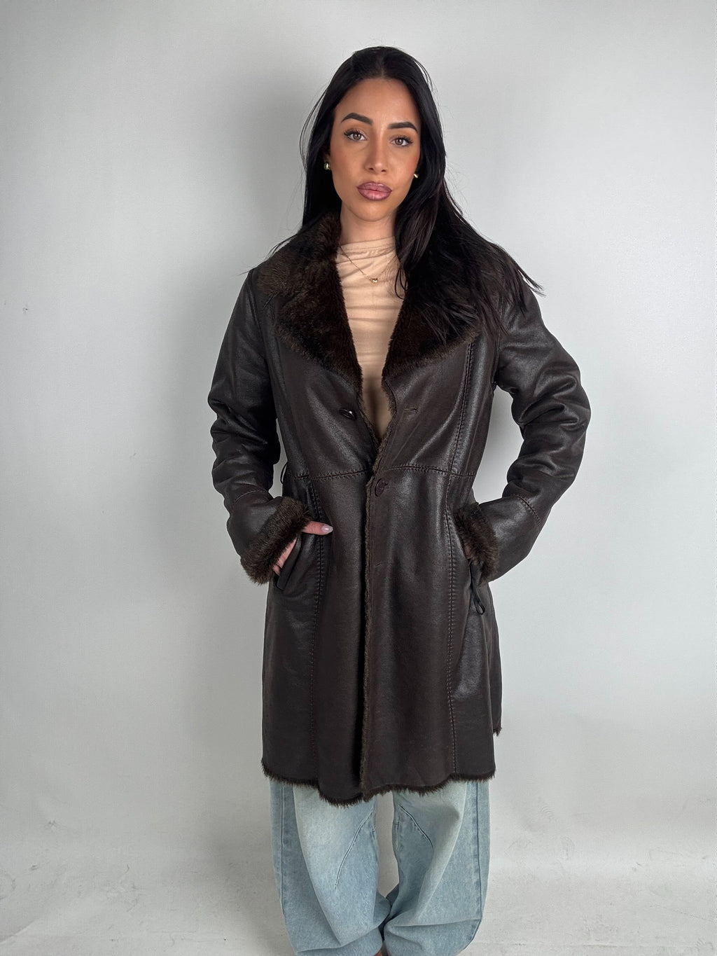 Shearling coat N221