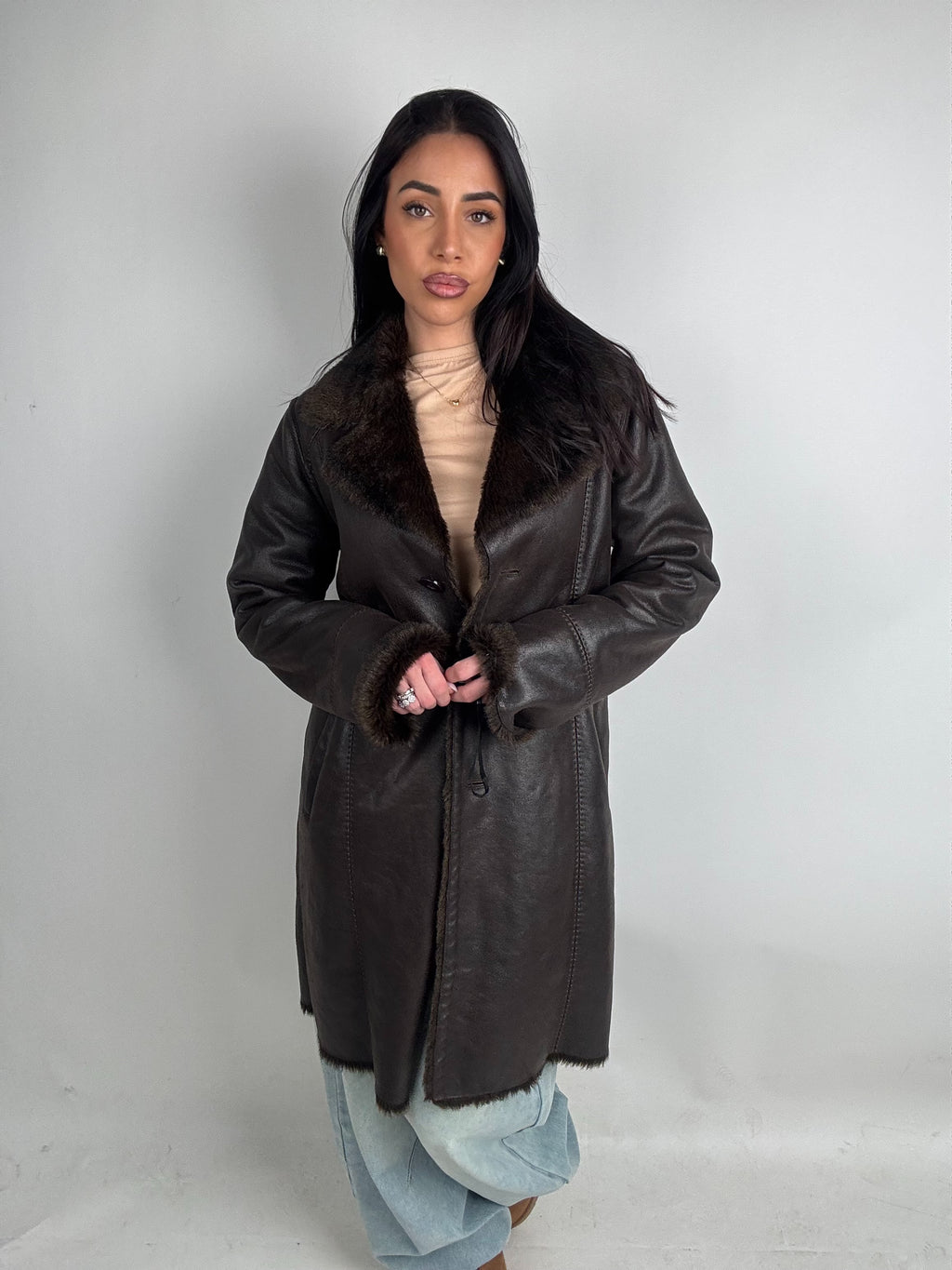 Shearling coat N221