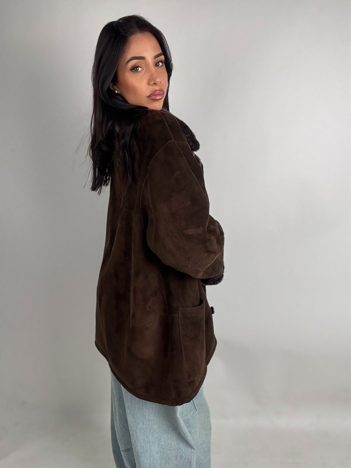 Shearling coat N222