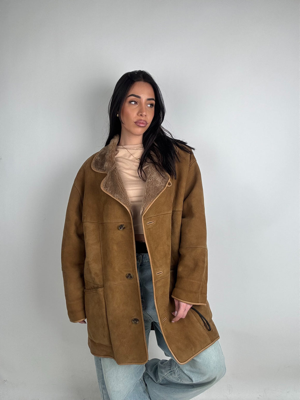 Shearling coat N223