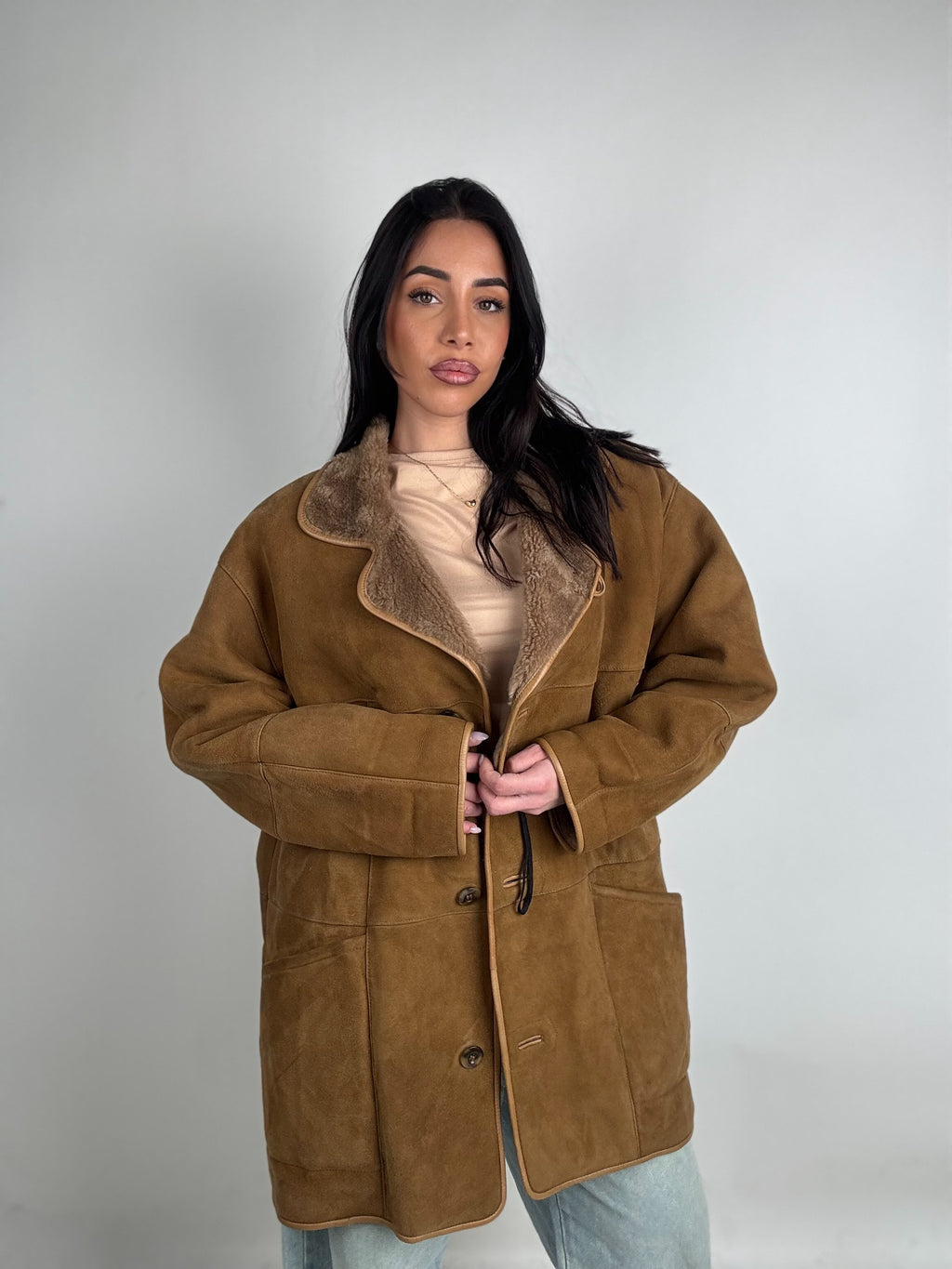 Shearling coat N223