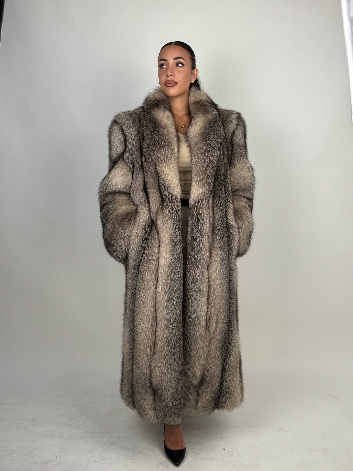 Cappotto in volpe frost N81