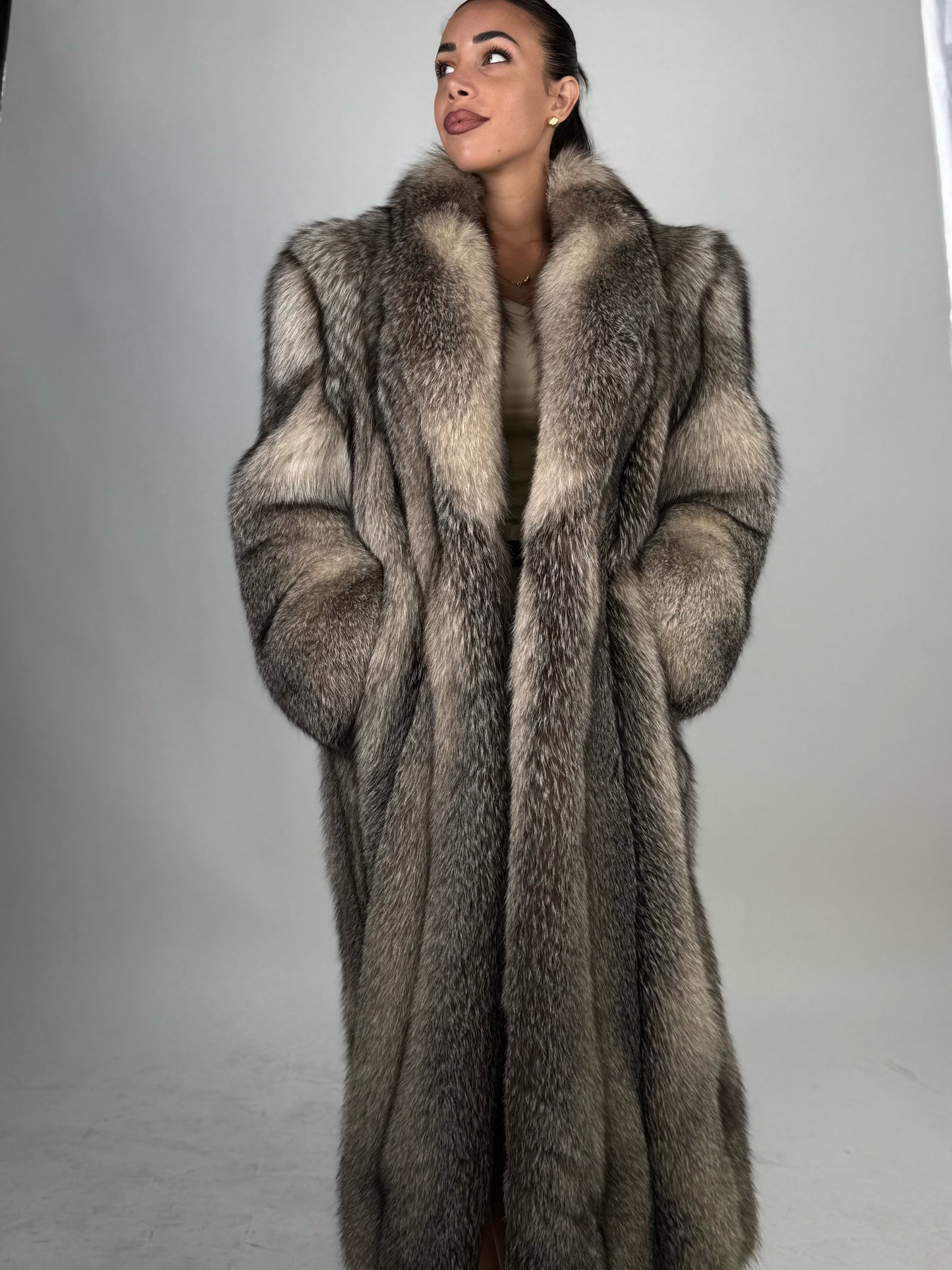 Cappotto in volpe frost N81