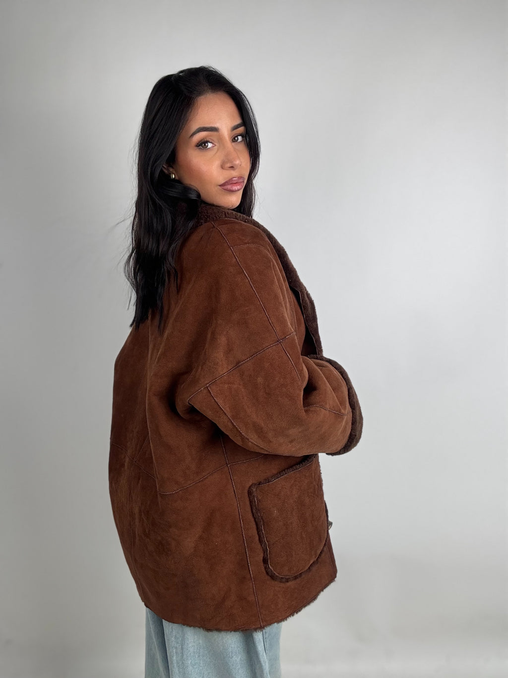 Shearling coat N224