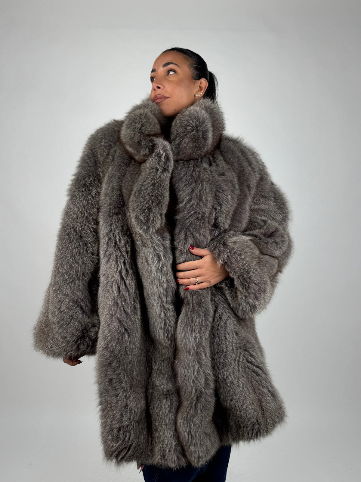 Giacca in volpe Fendi N764