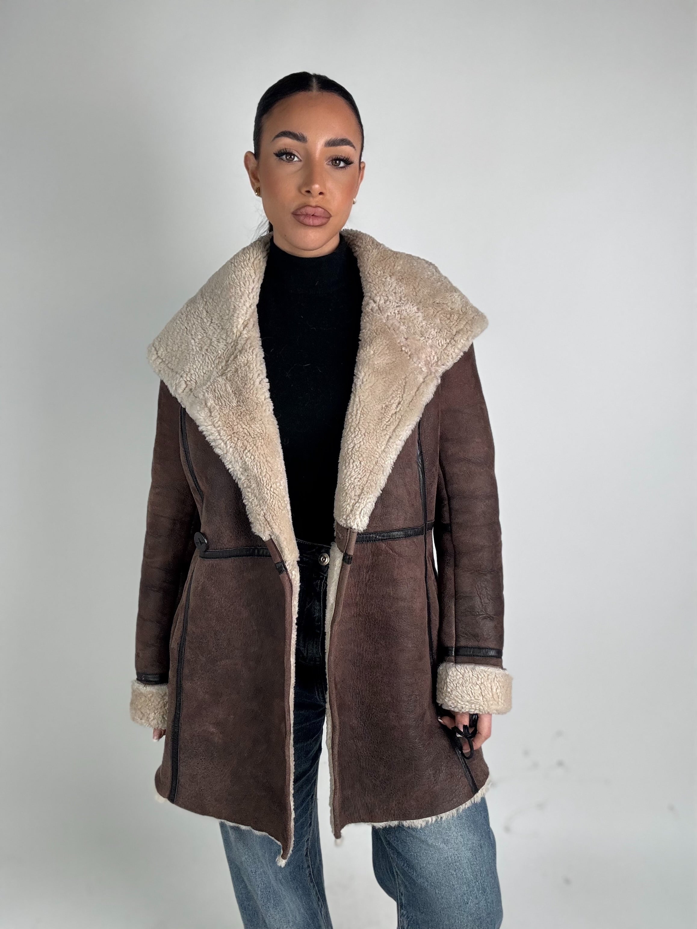 Shearling coat N203