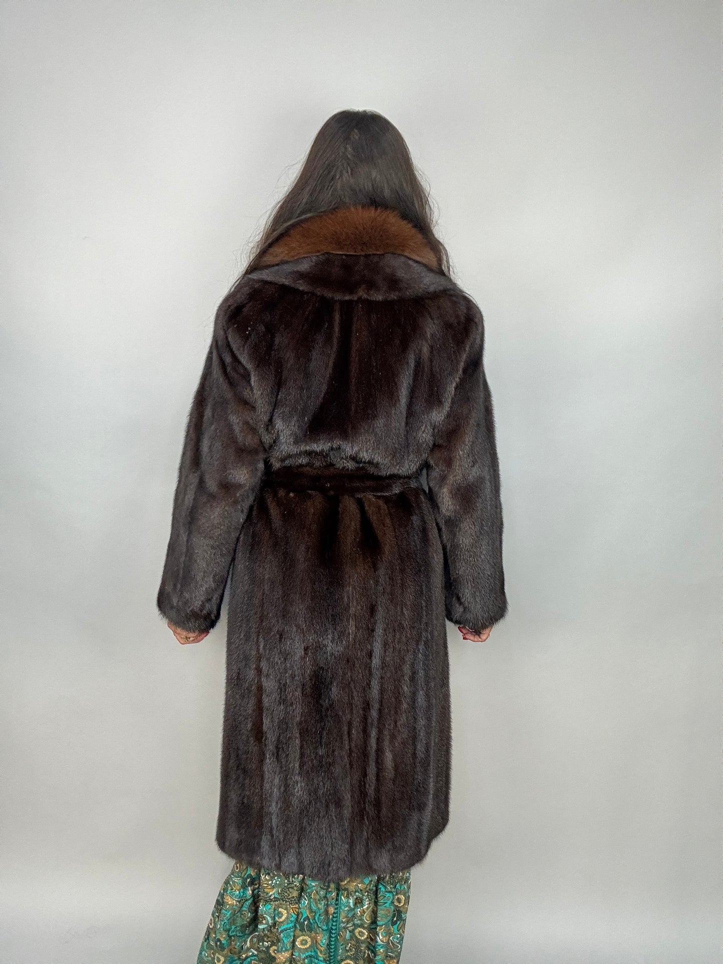 Cappotto in visone e volpe