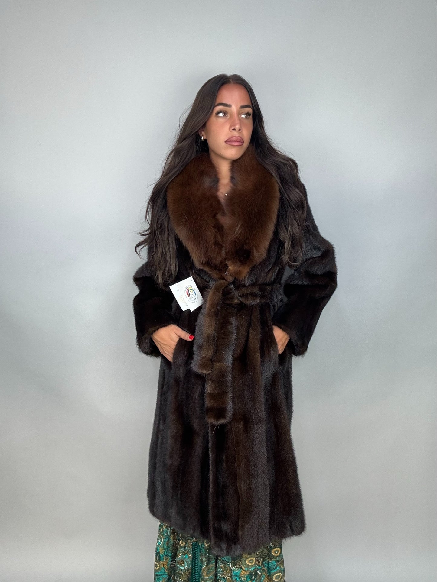 Cappotto in visone e volpe
