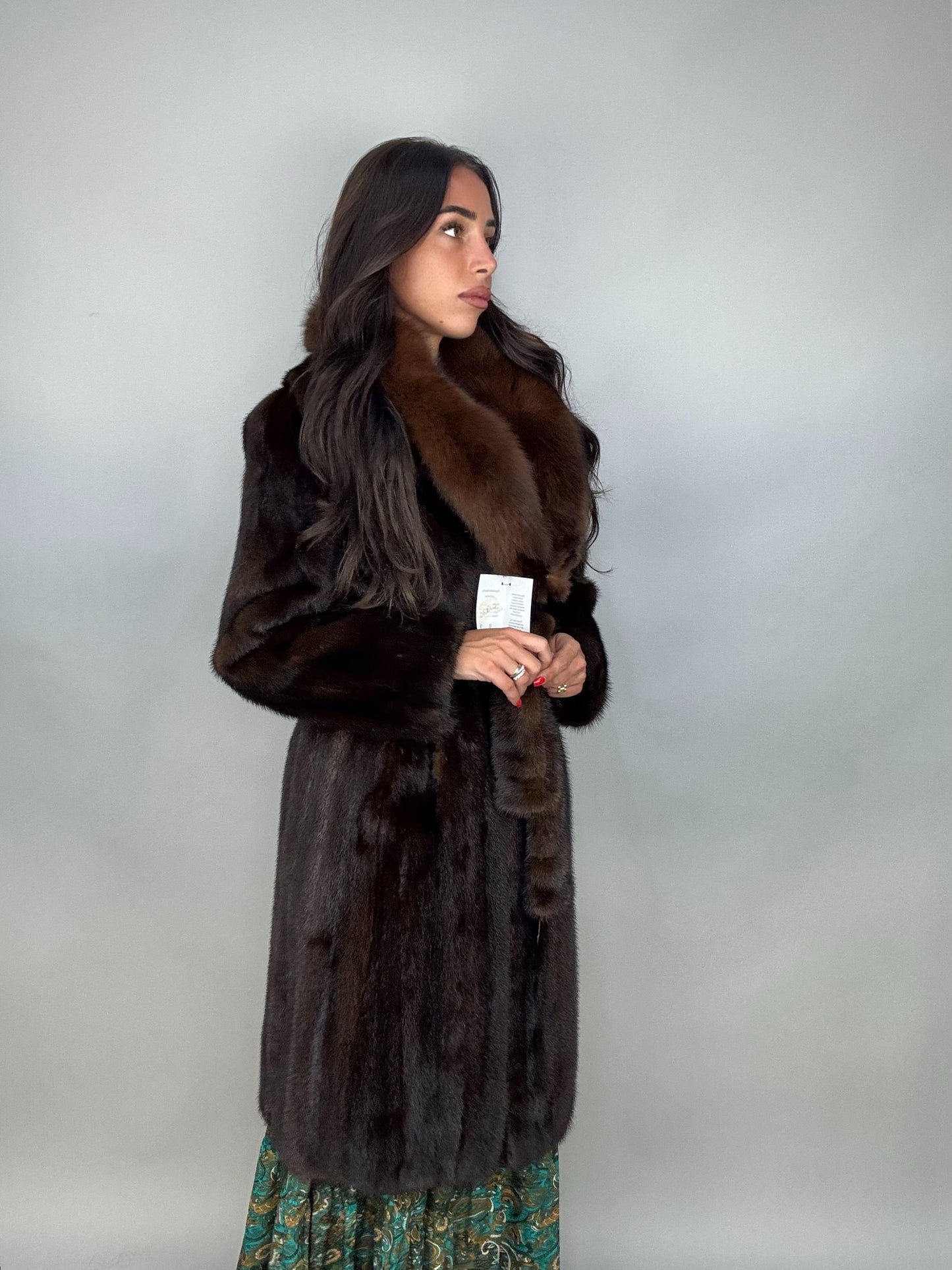 Cappotto in visone e volpe