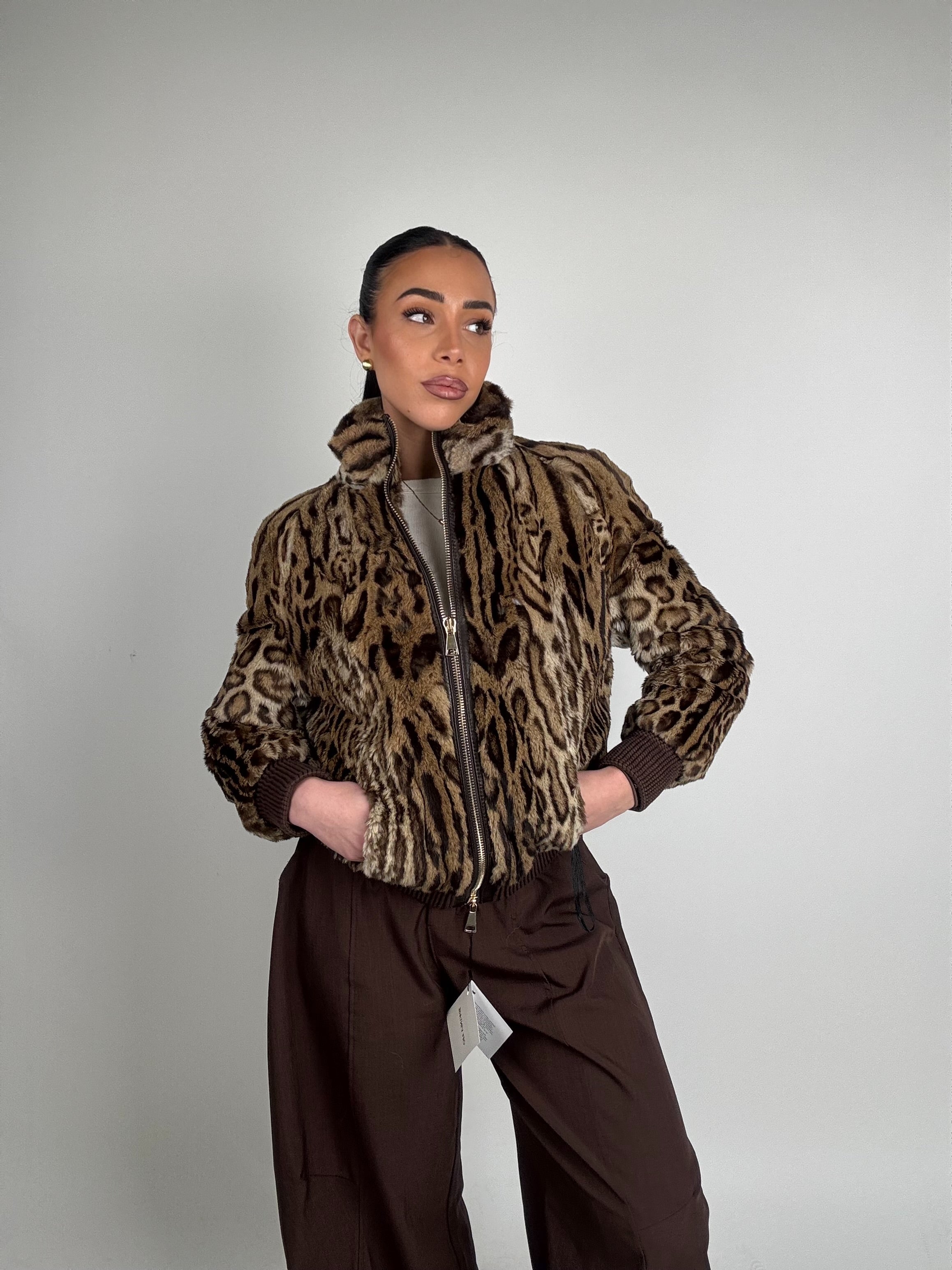 Mink Bomber Jacket