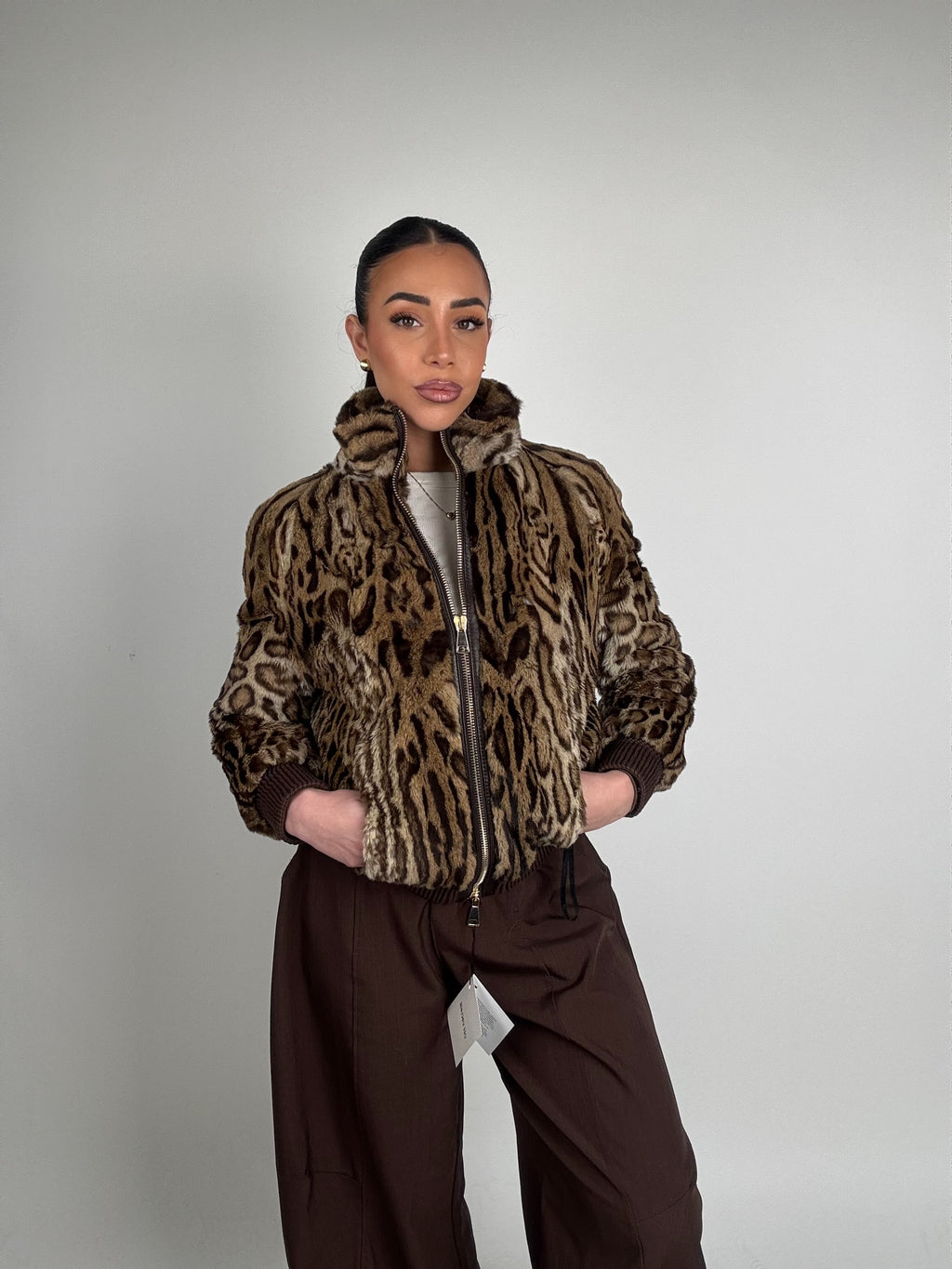 Mink Bomber Jacket