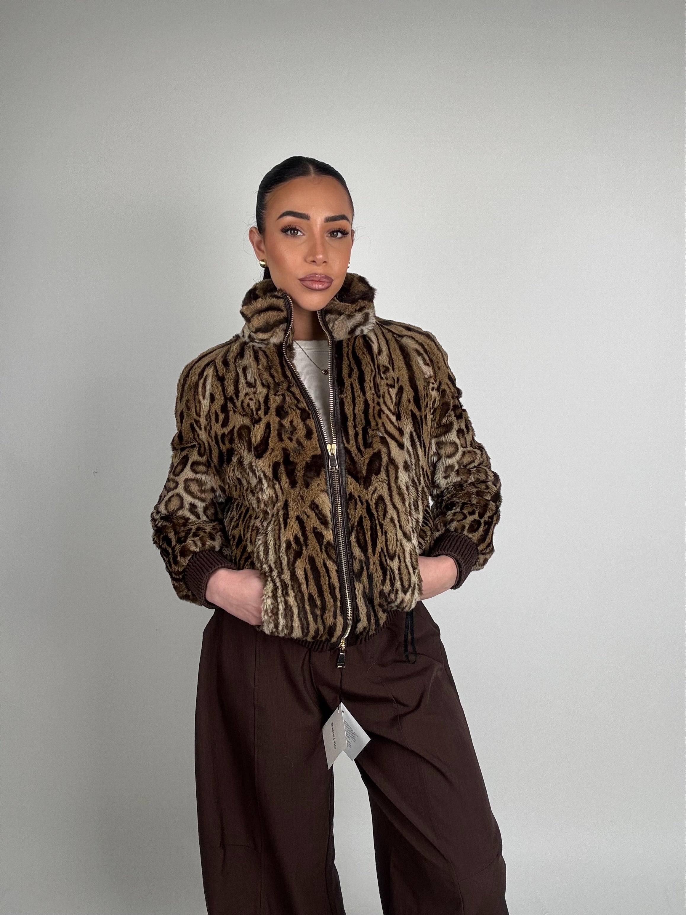 Mink Bomber Jacket