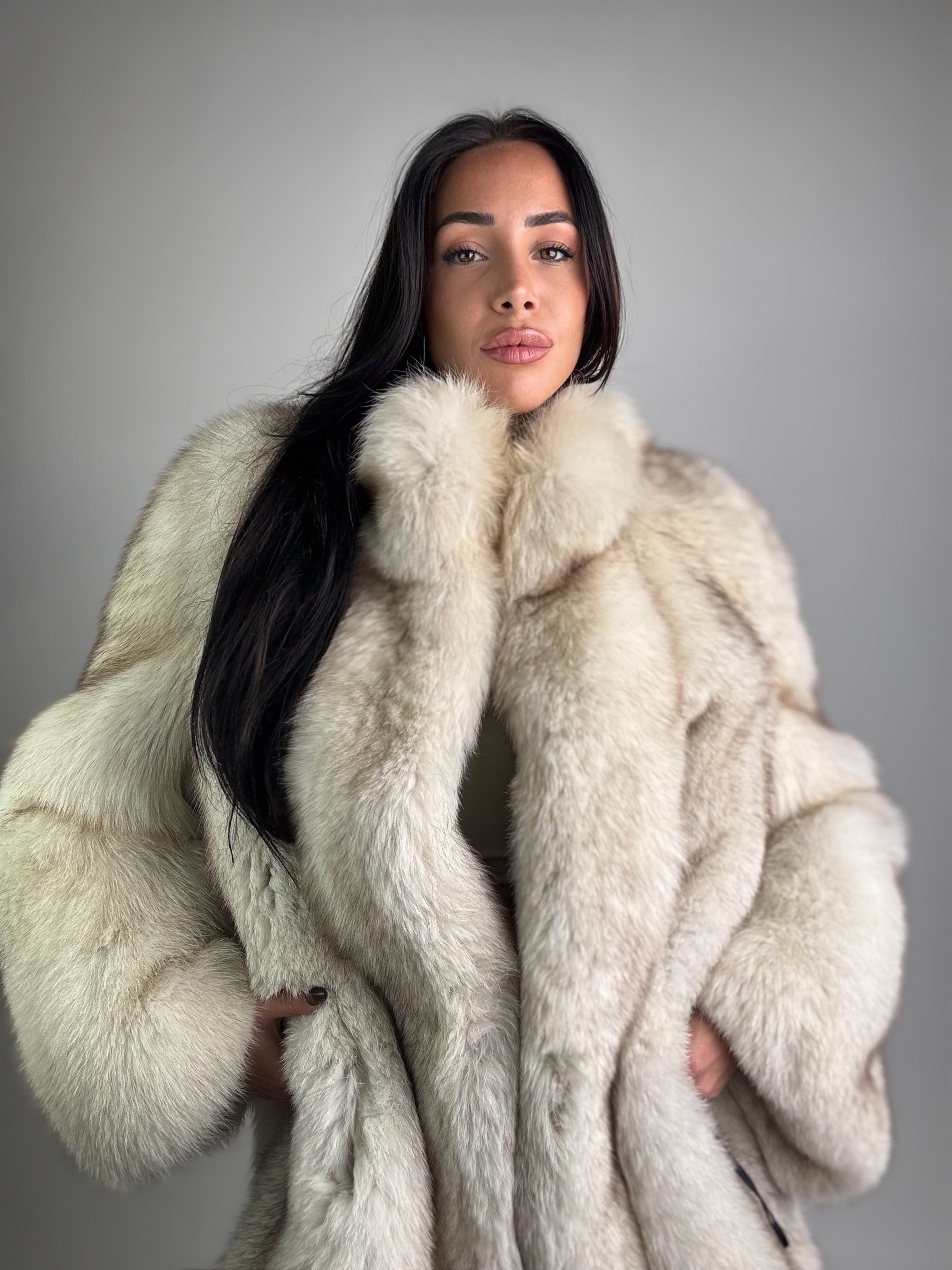 Giacca in volpe della groenlandia N928