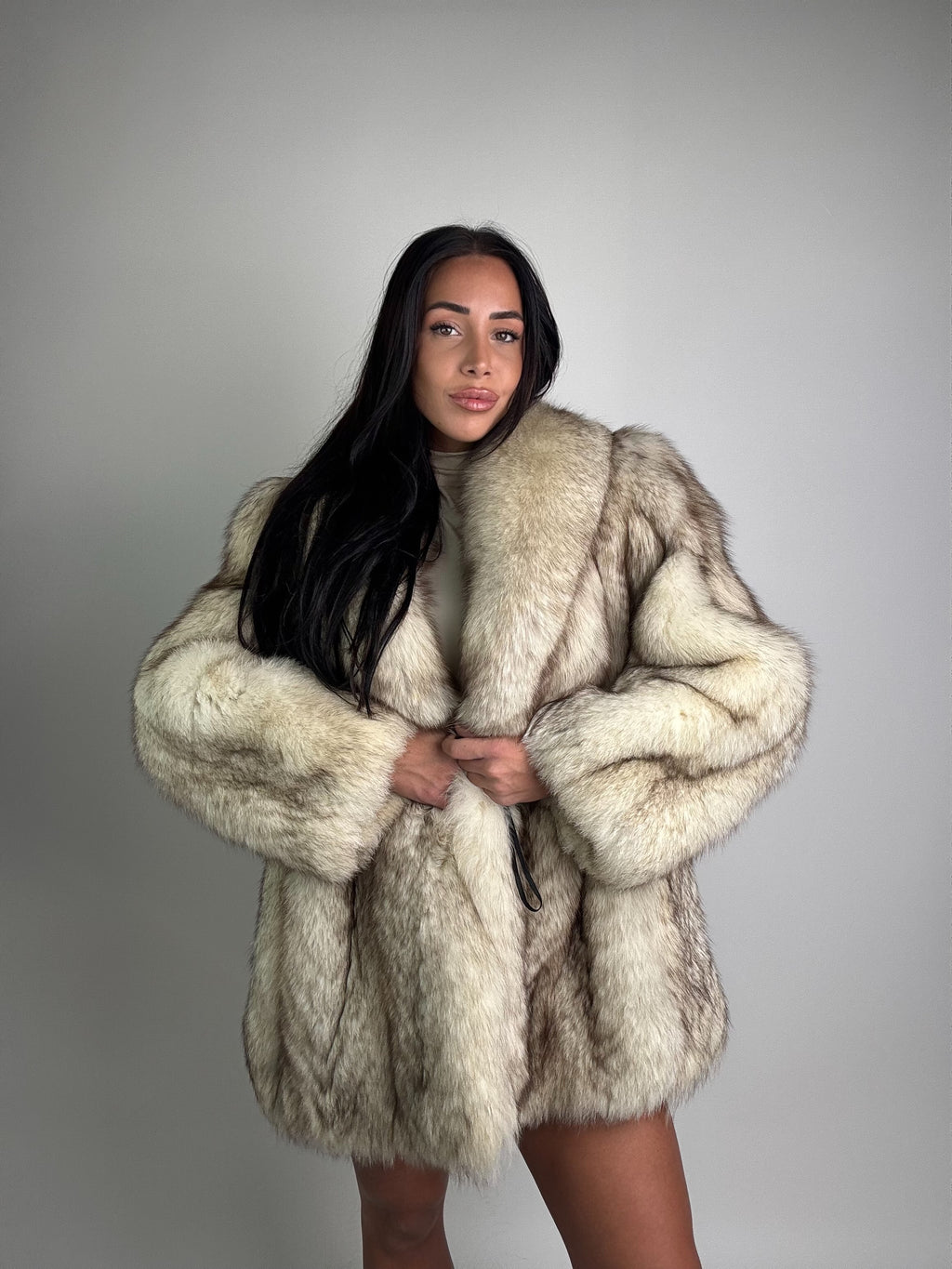 Giacca in volpe della groenlandia N929