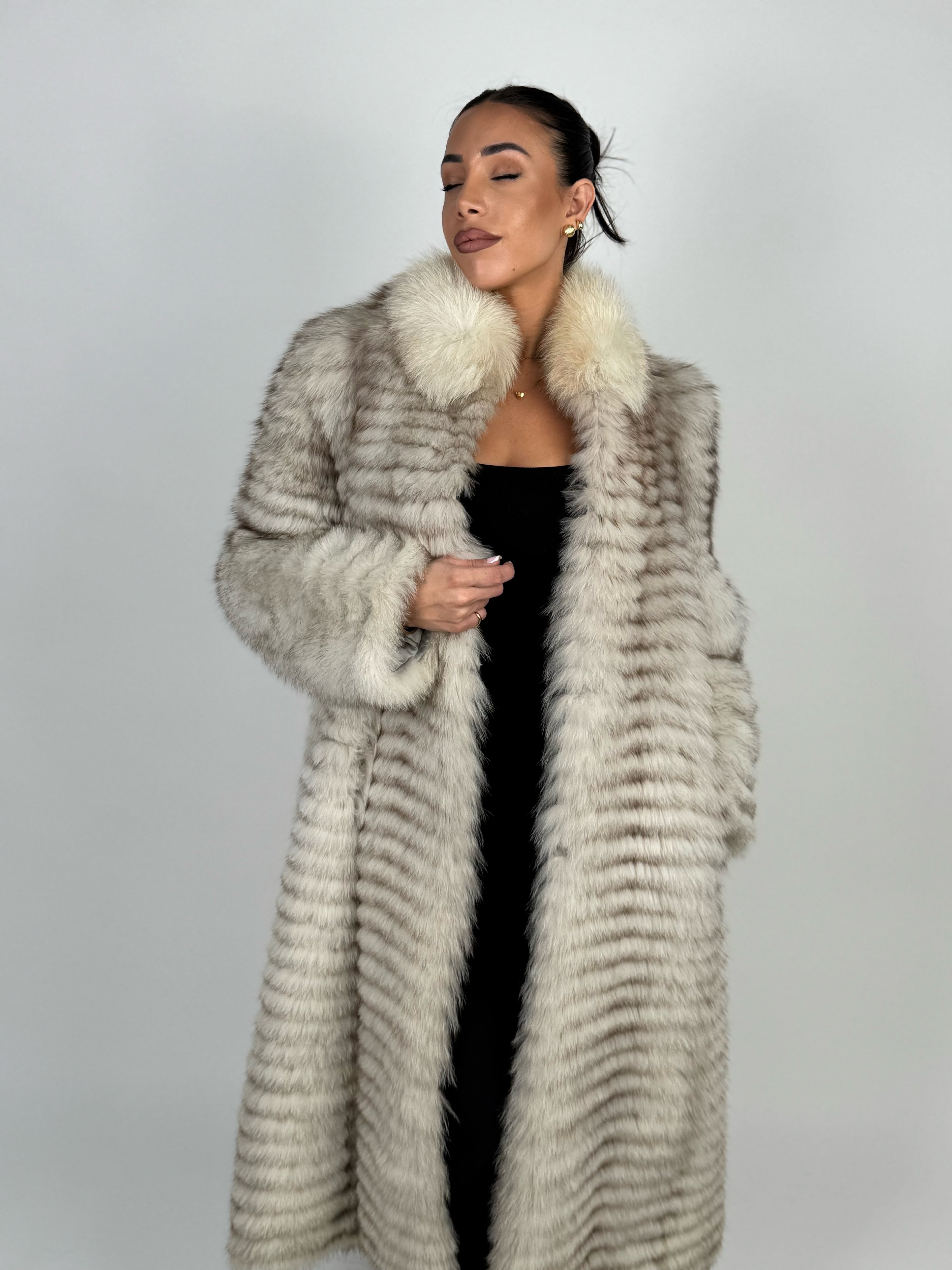 Cappotto in volpe della groenlandia N656