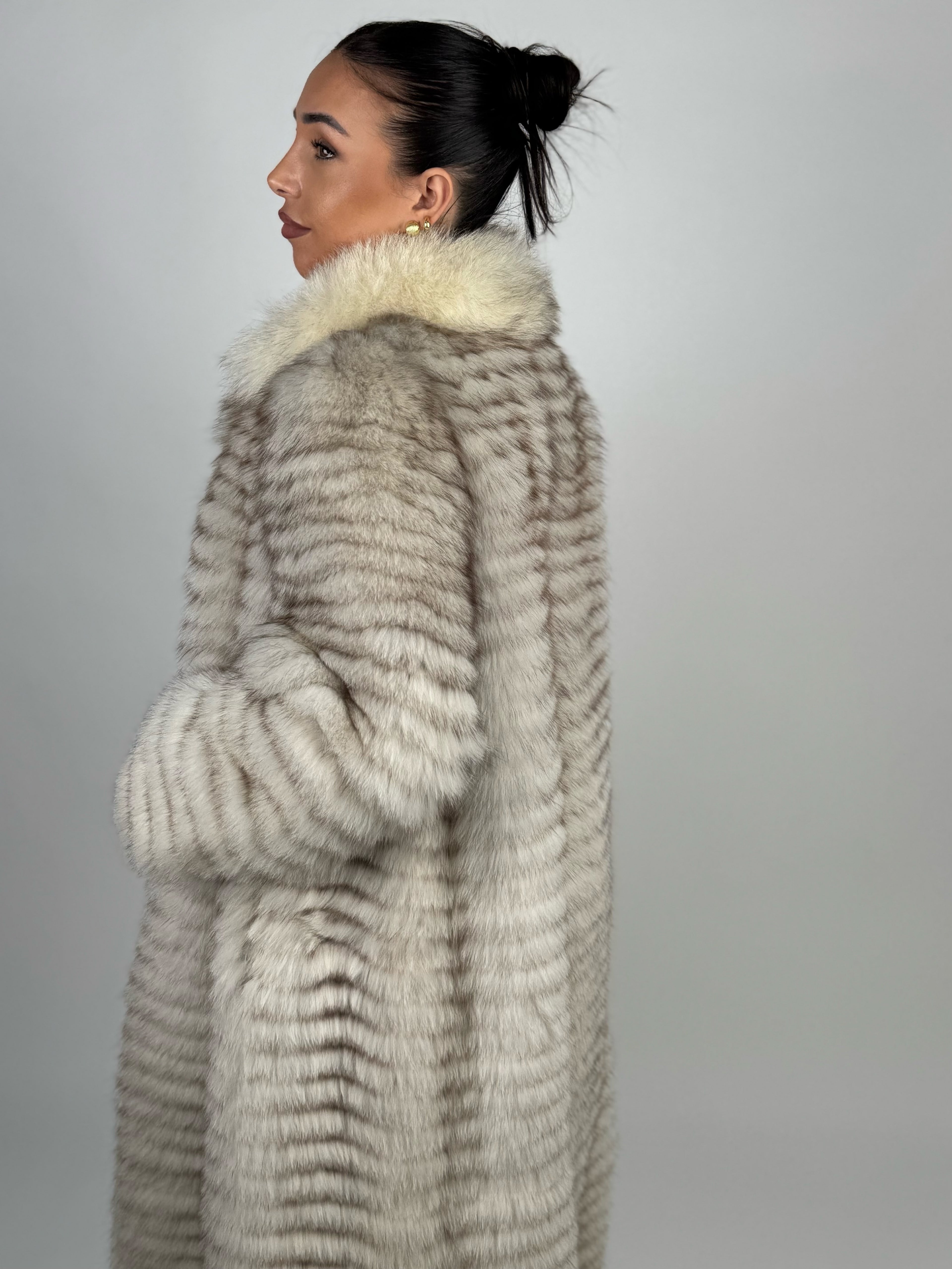 Cappotto in volpe della groenlandia N656
