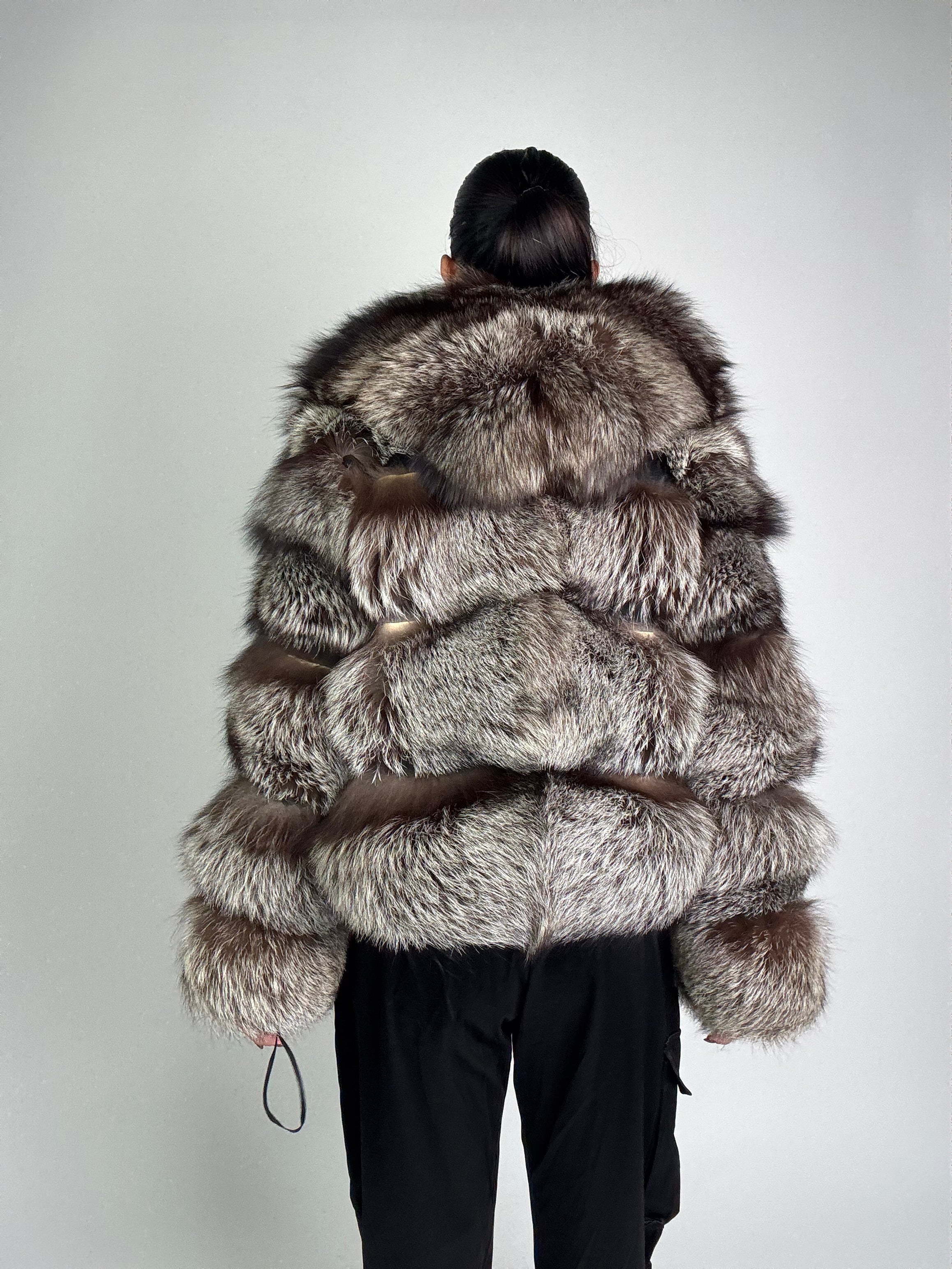 Bomber in volpe argentata N930