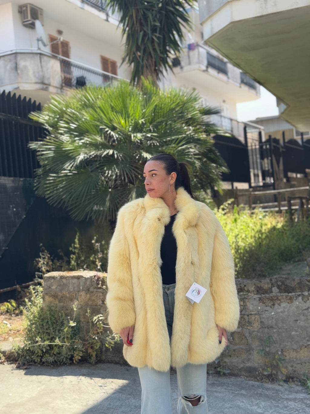 Giacca in volpe polare