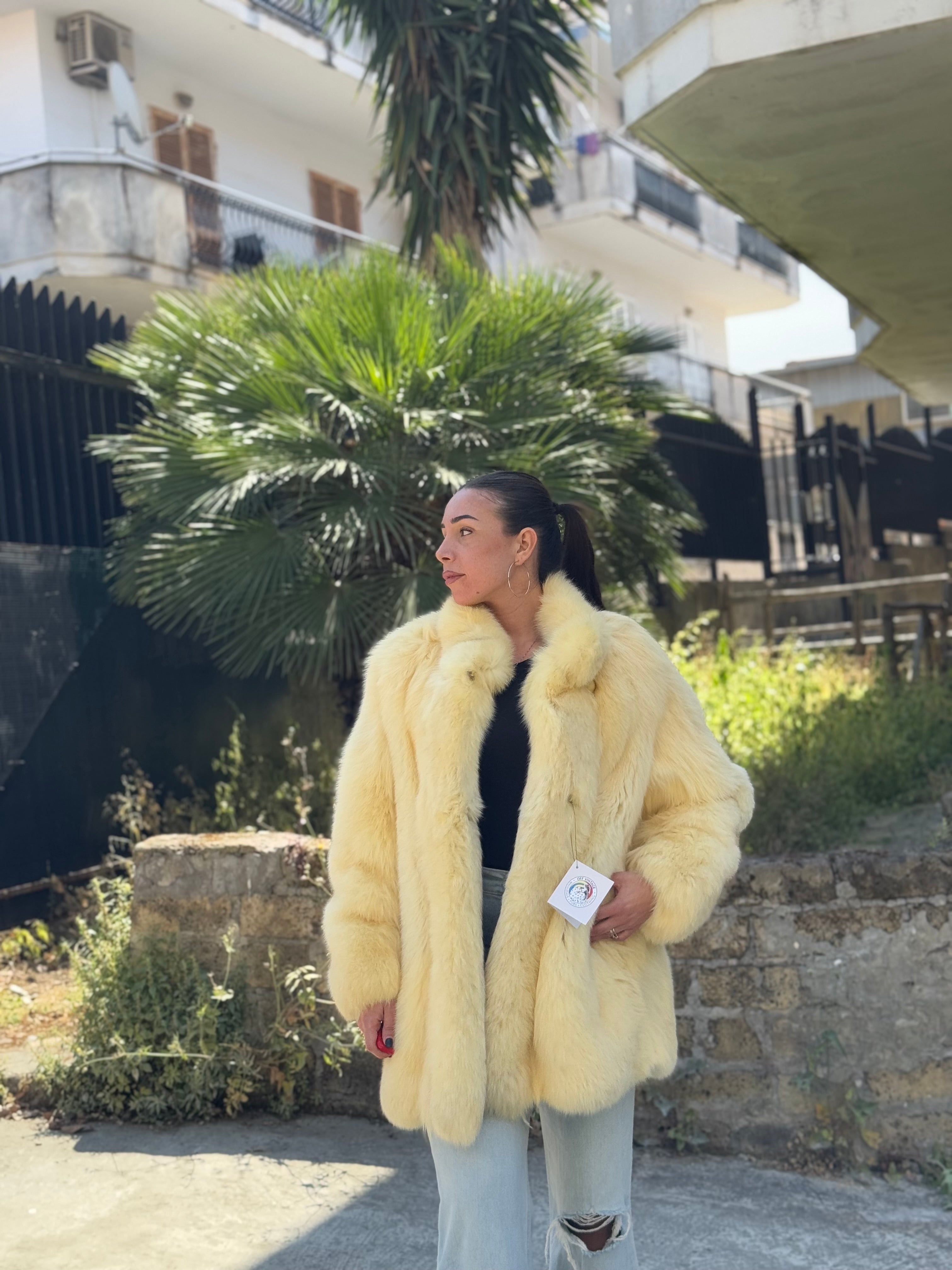 Giacca in volpe polare