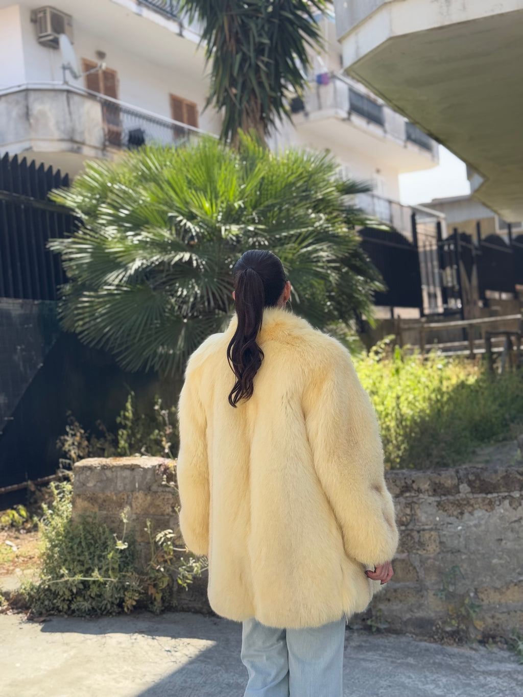 Giacca in volpe polare