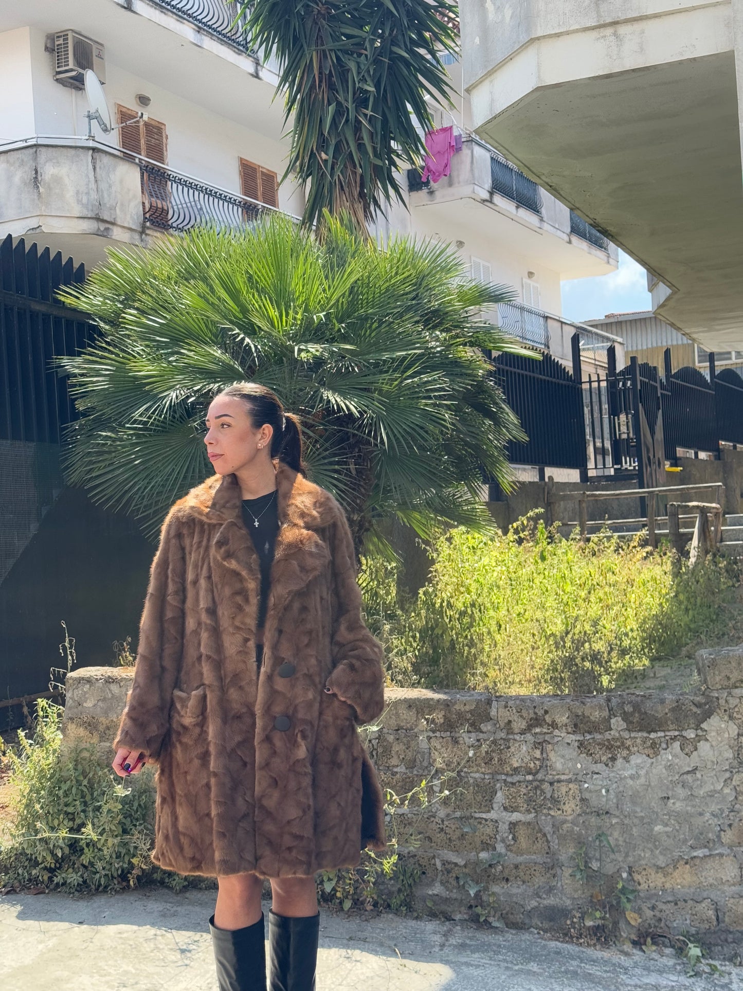 Cappotto in visone reversibile