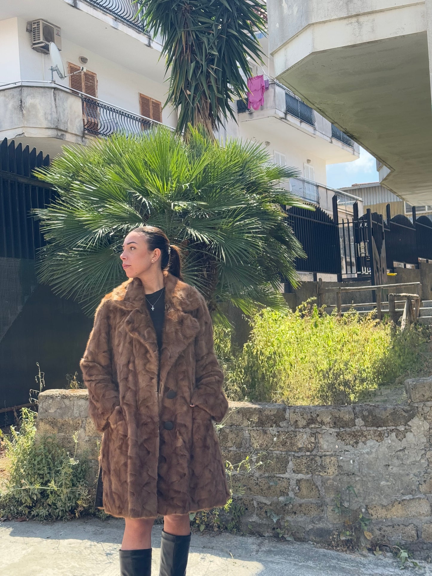 Cappotto in visone reversibile