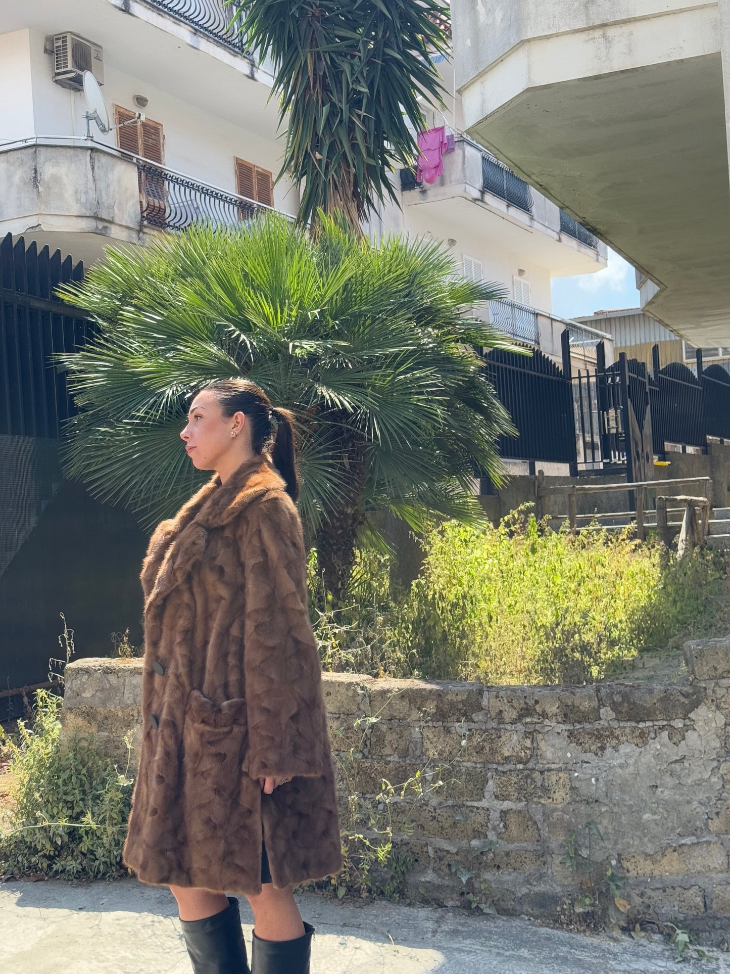 Cappotto in visone reversibile