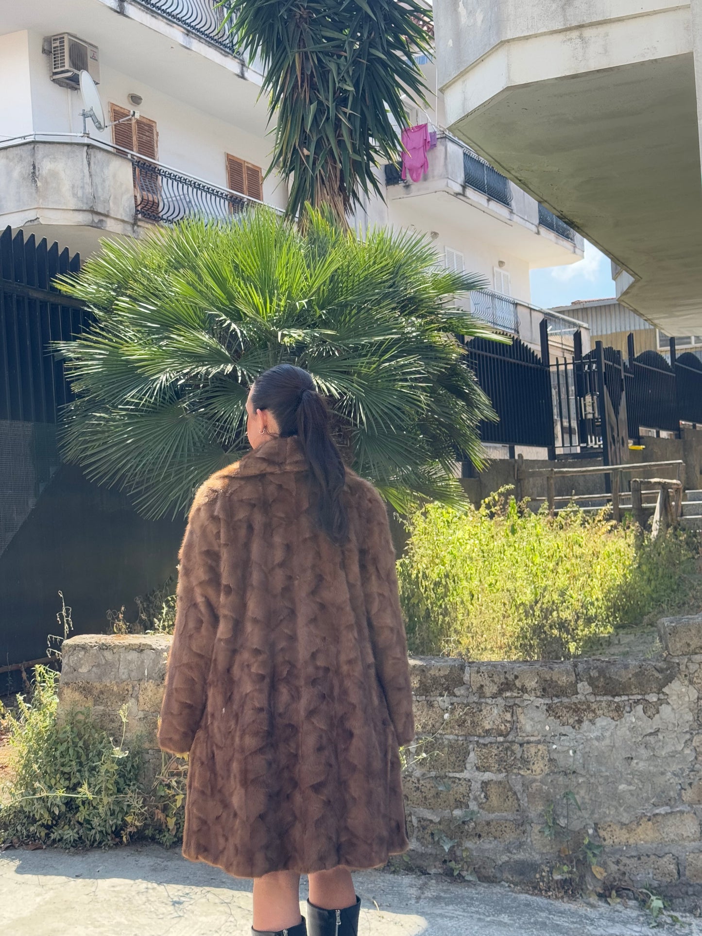Cappotto in visone reversibile