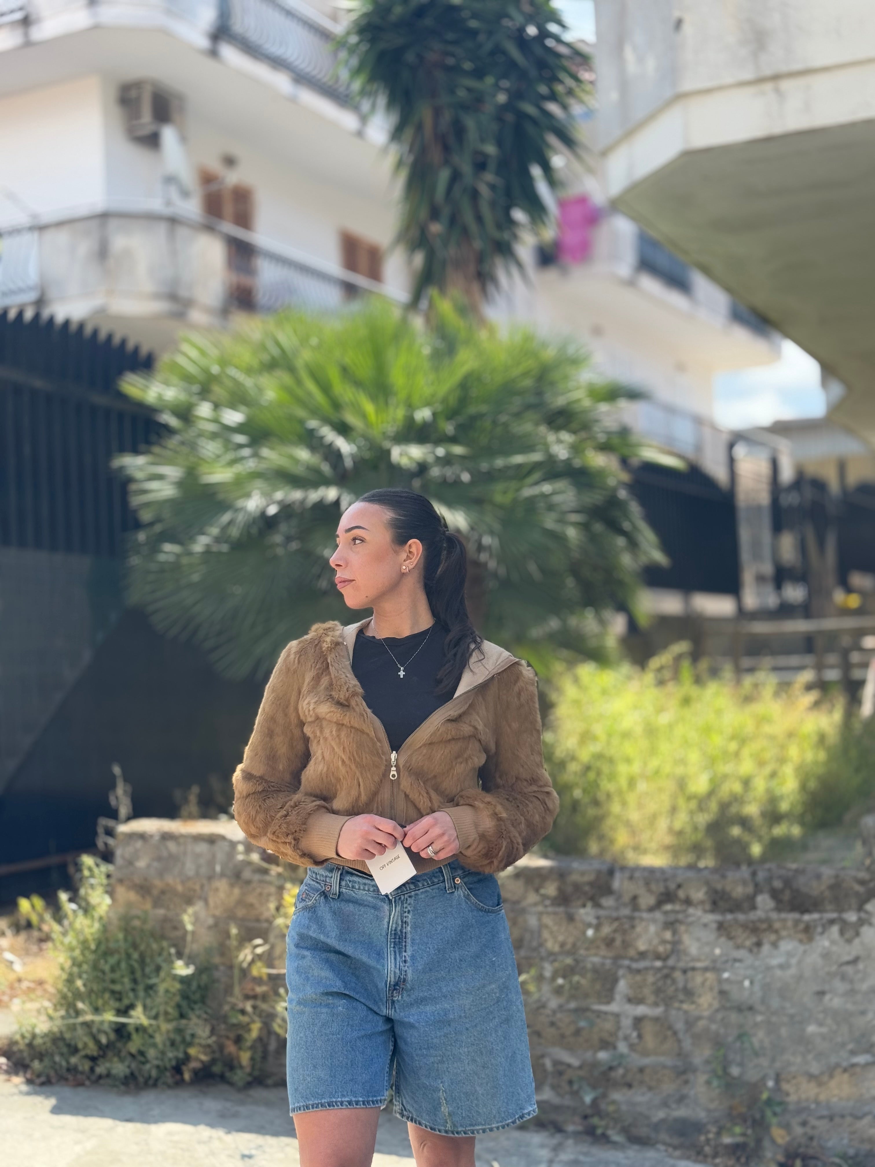 Bomber in volpe reversibile