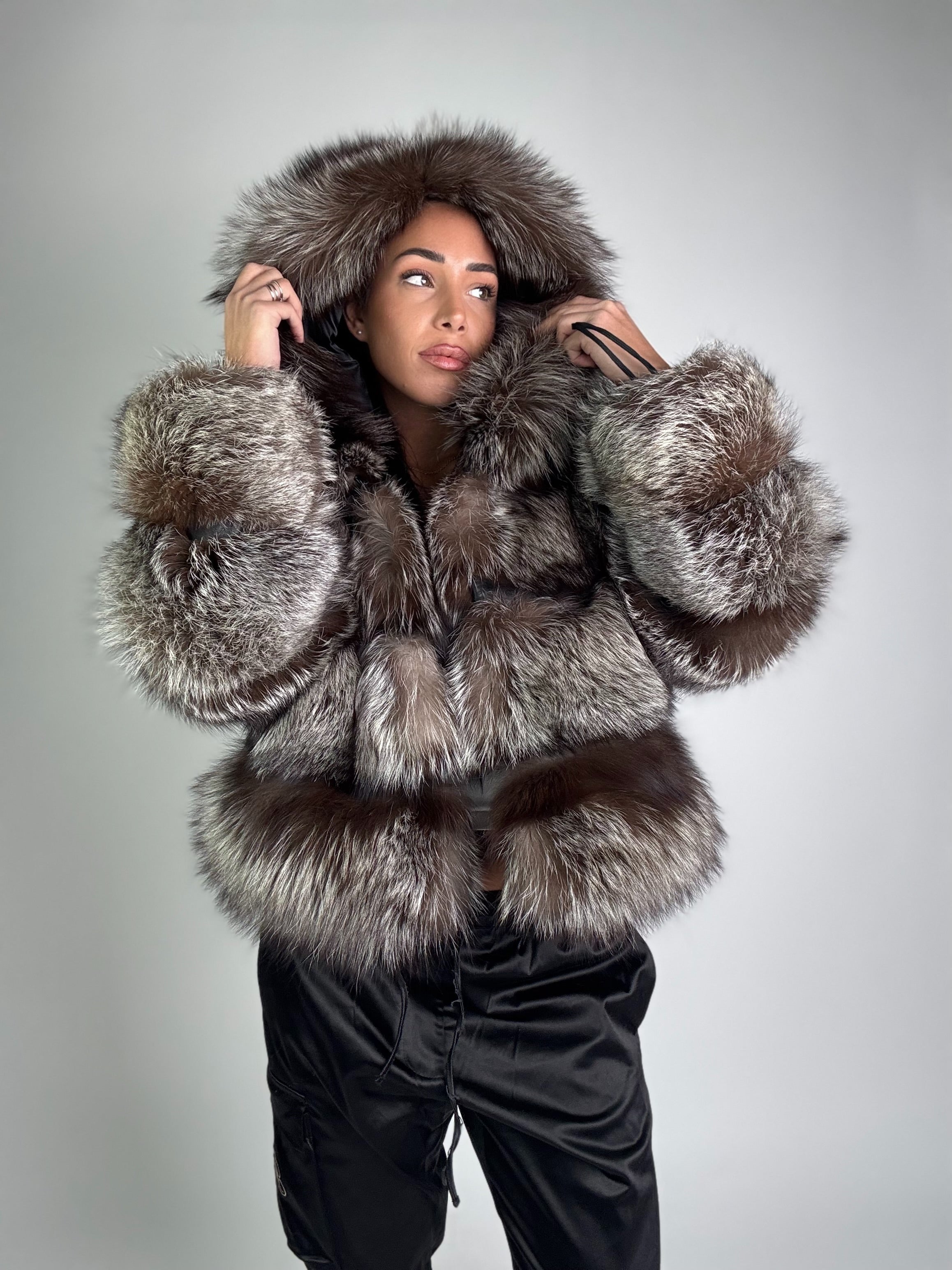 Bomber in volpe argentata N930