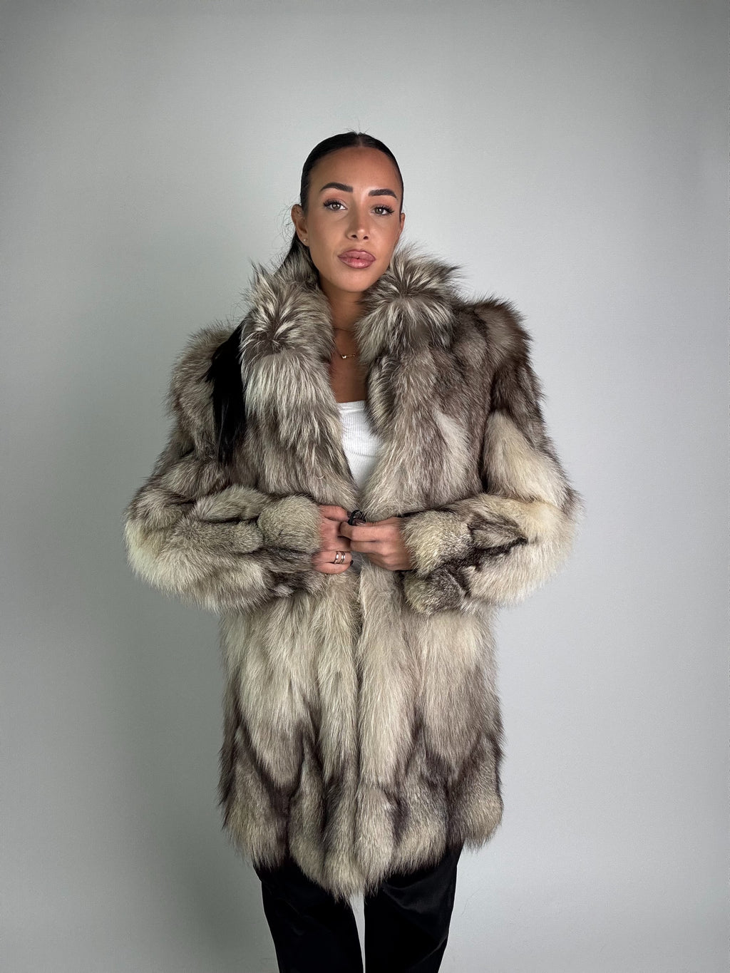 Giacca in volpe della groenlandia N934