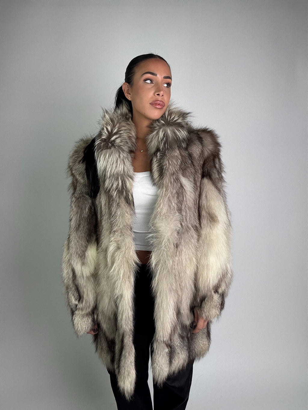 Giacca in volpe della groenlandia N934